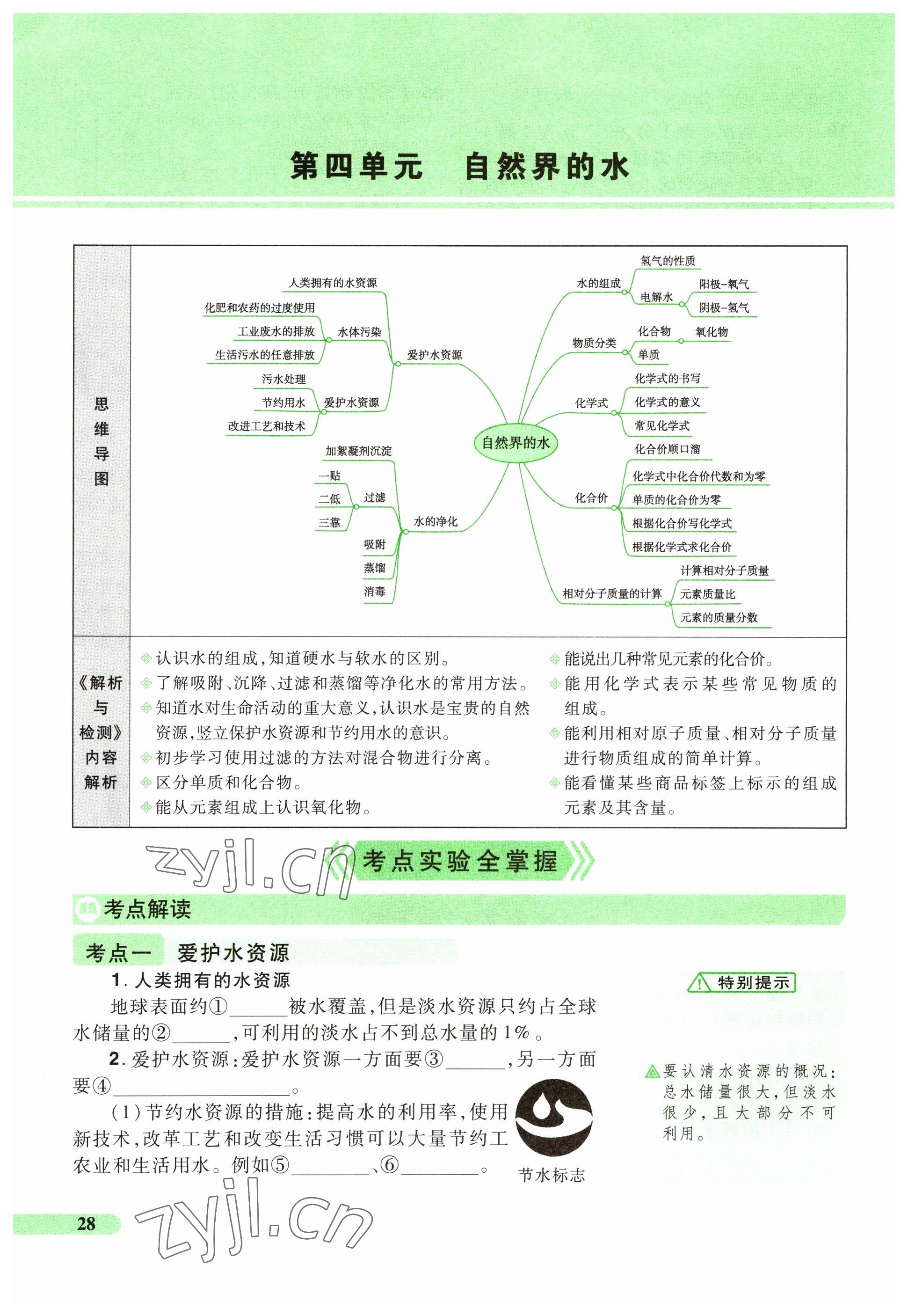 2023年国华教育中考夺冠化学河南专版 参考答案第28页