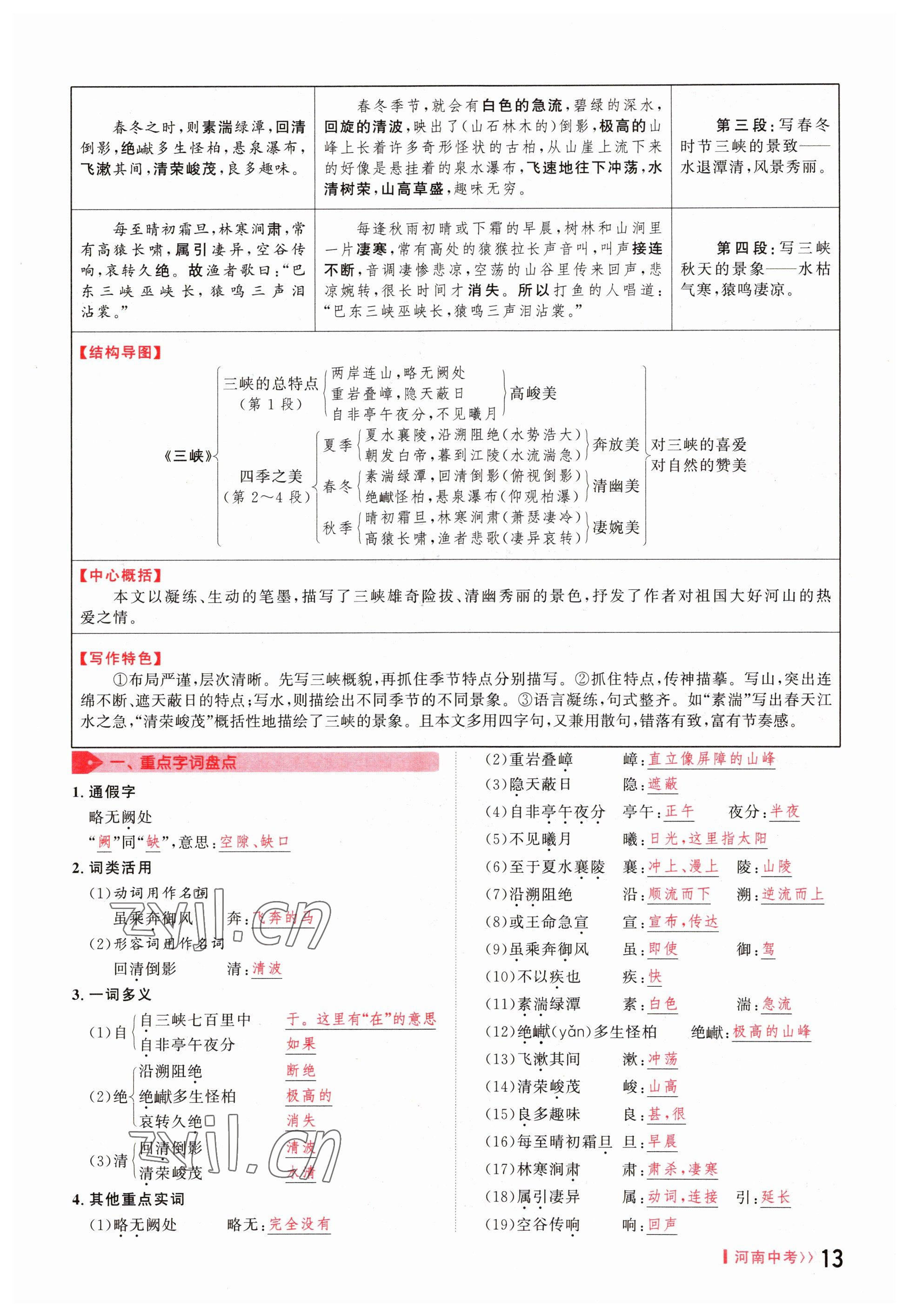 2023年碩源教育中考總復(fù)習(xí)名師解密語(yǔ)文河南專(zhuān)版 參考答案第13頁(yè)