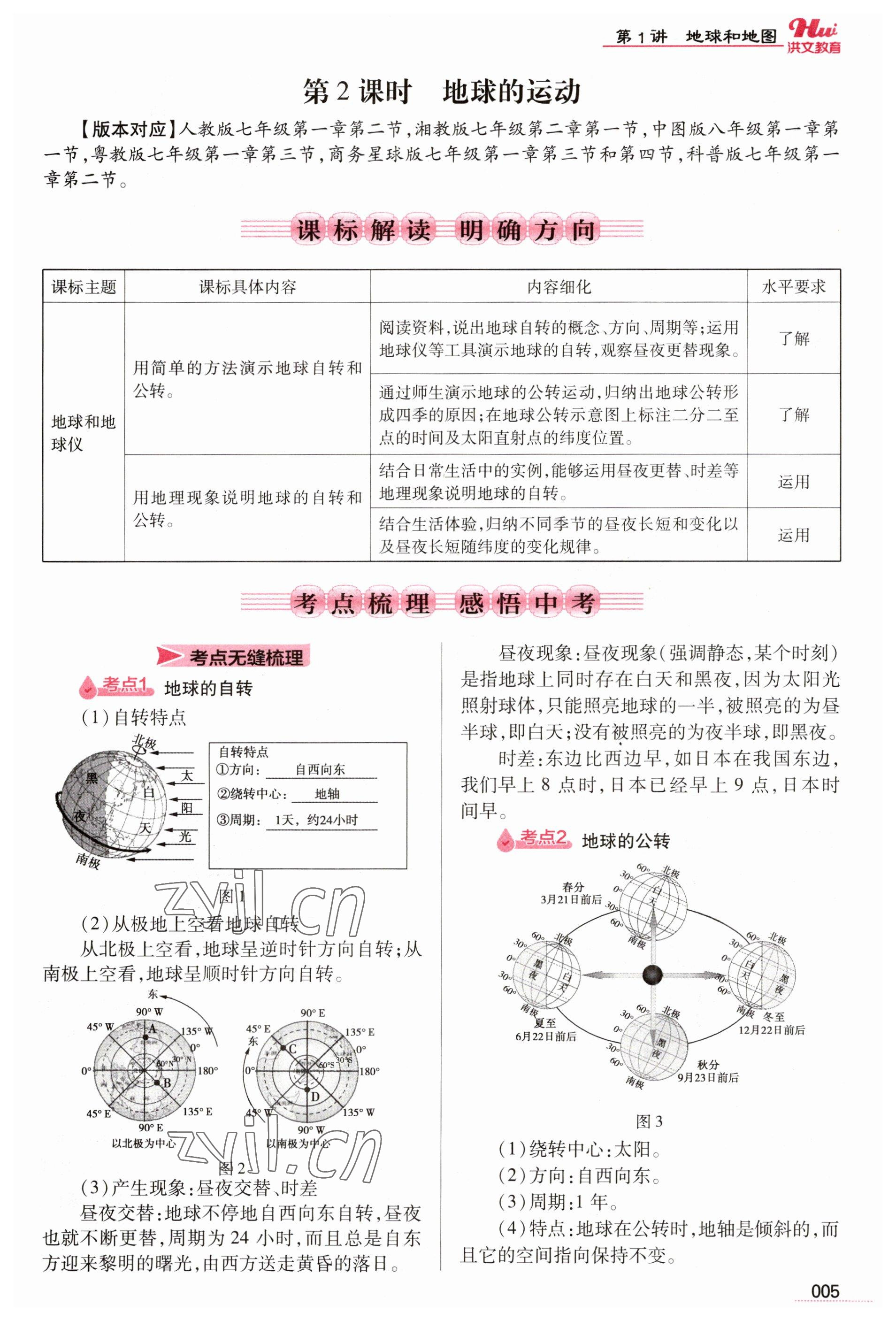 2023年洪文教育最新中考地理河南專版 參考答案第5頁(yè)