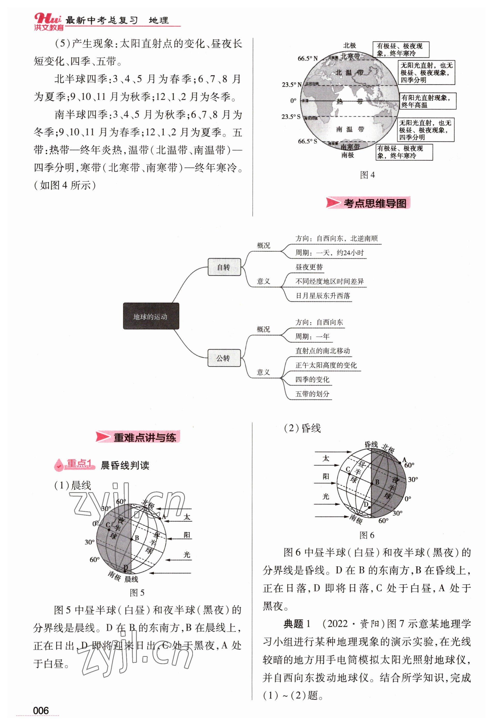 2023年洪文教育最新中考地理河南專(zhuān)版 參考答案第6頁(yè)