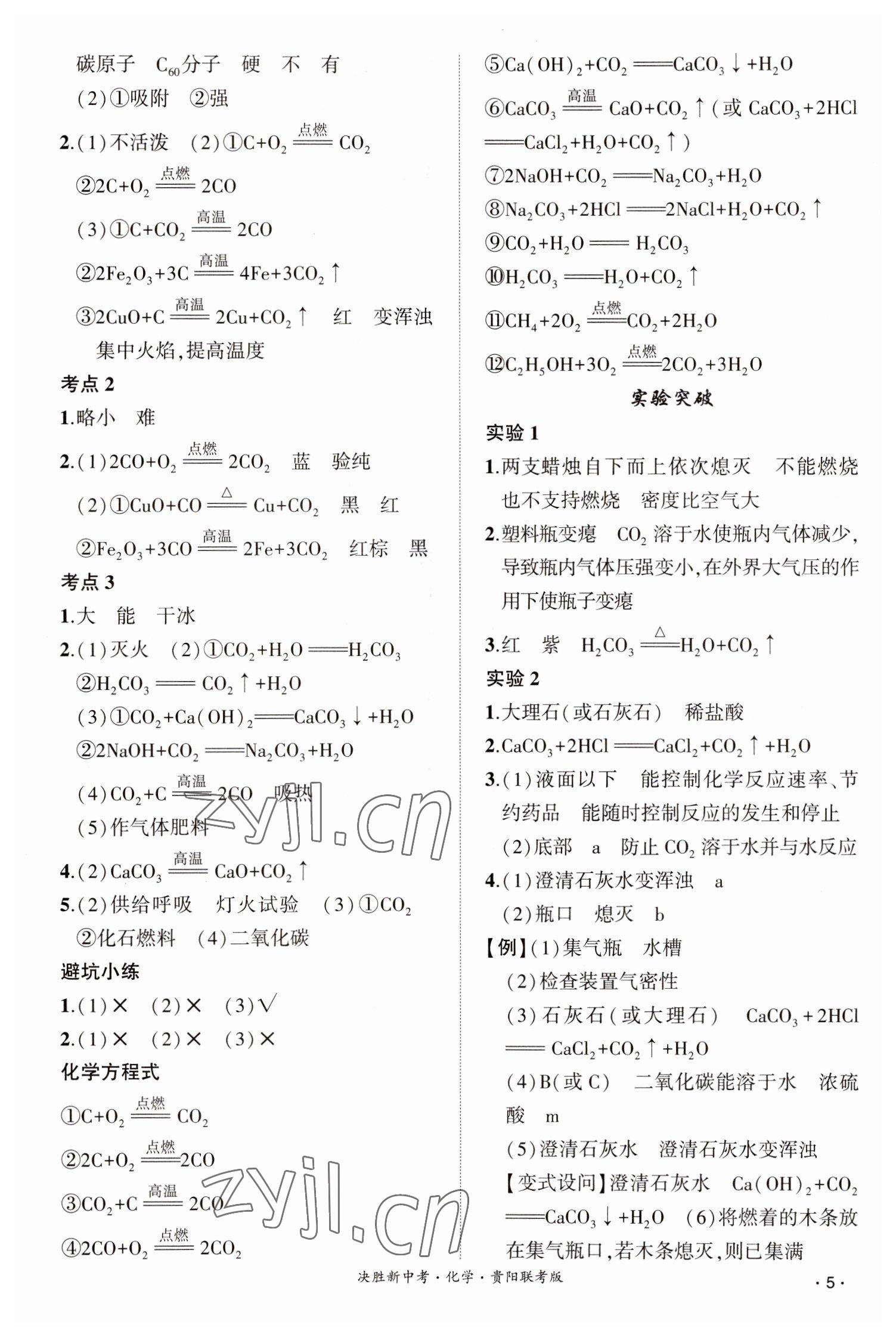 2023年决胜中考化学贵阳专版 第5页