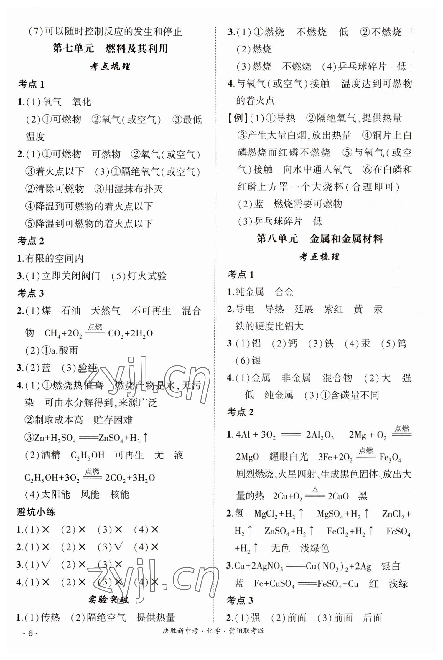 2023年决胜中考化学贵阳专版 第6页