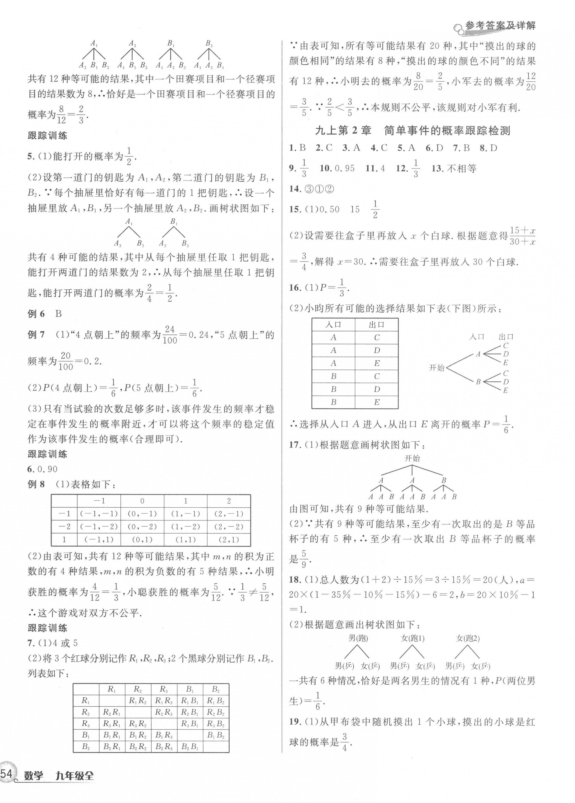 2022年各地期末名卷精選九年級數(shù)學(xué)全一冊浙教版 第4頁