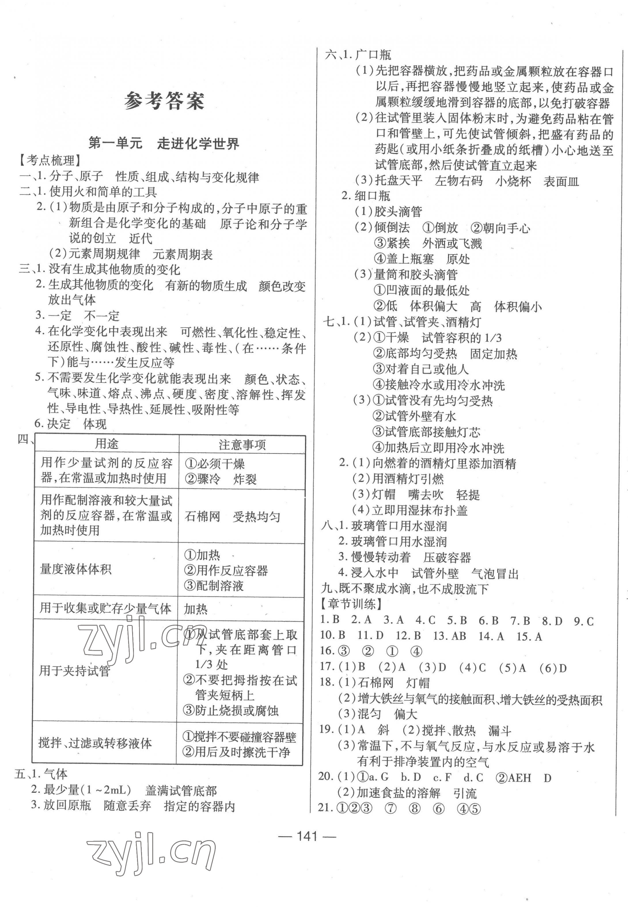 2023年全練中考總復(fù)習(xí)化學(xué) 第1頁