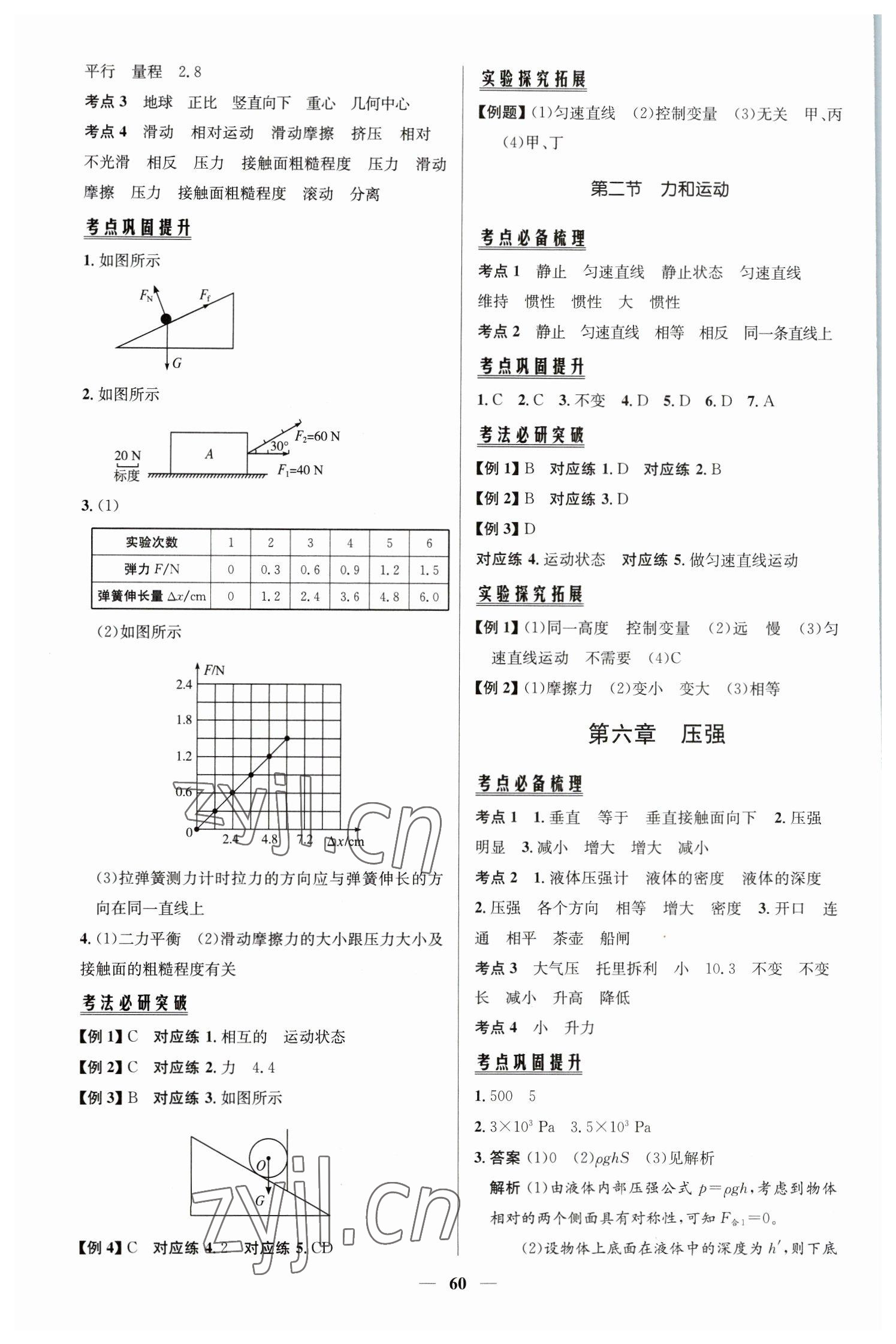 2023年初中總復(fù)習(xí)手冊知識出版社物理 第4頁