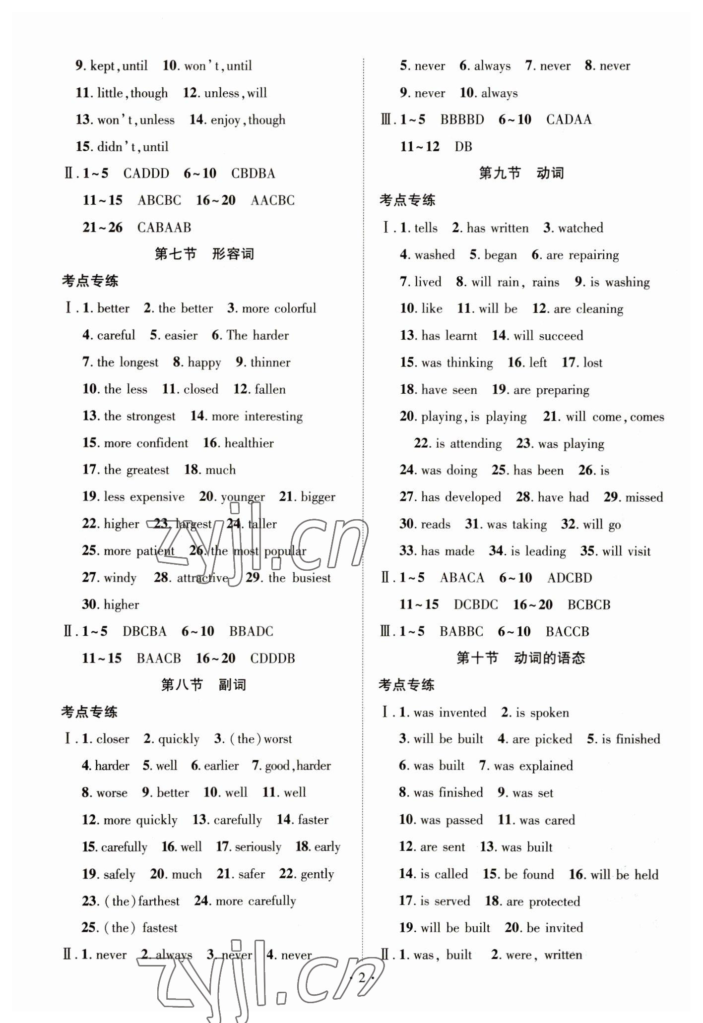 2023年贵州新中考导学英语 第2页