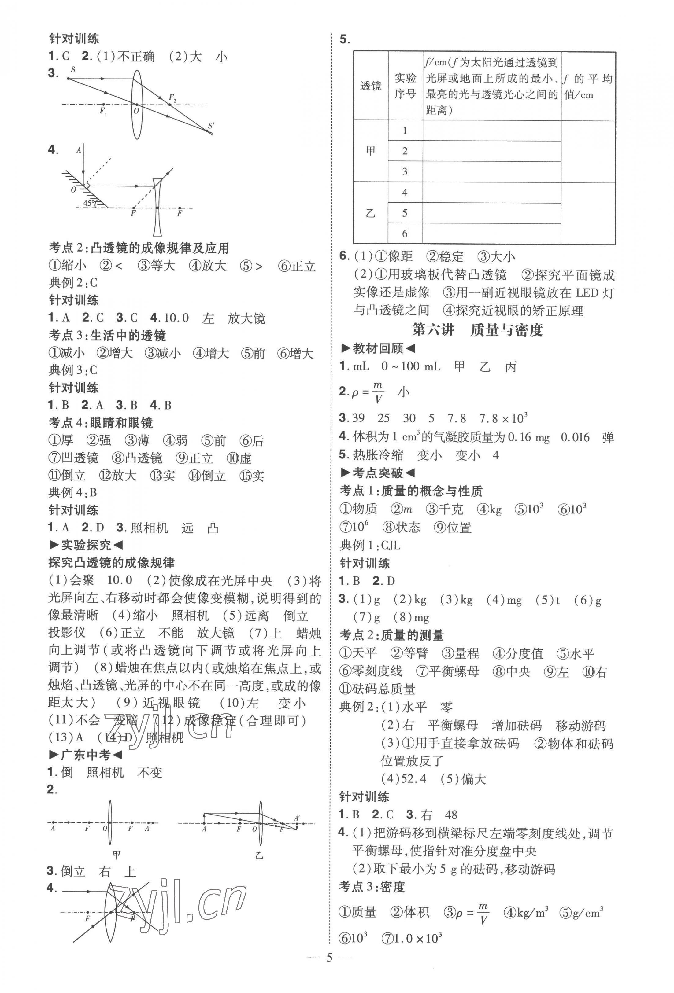2023年中考冲刺物理广东专版 第5页