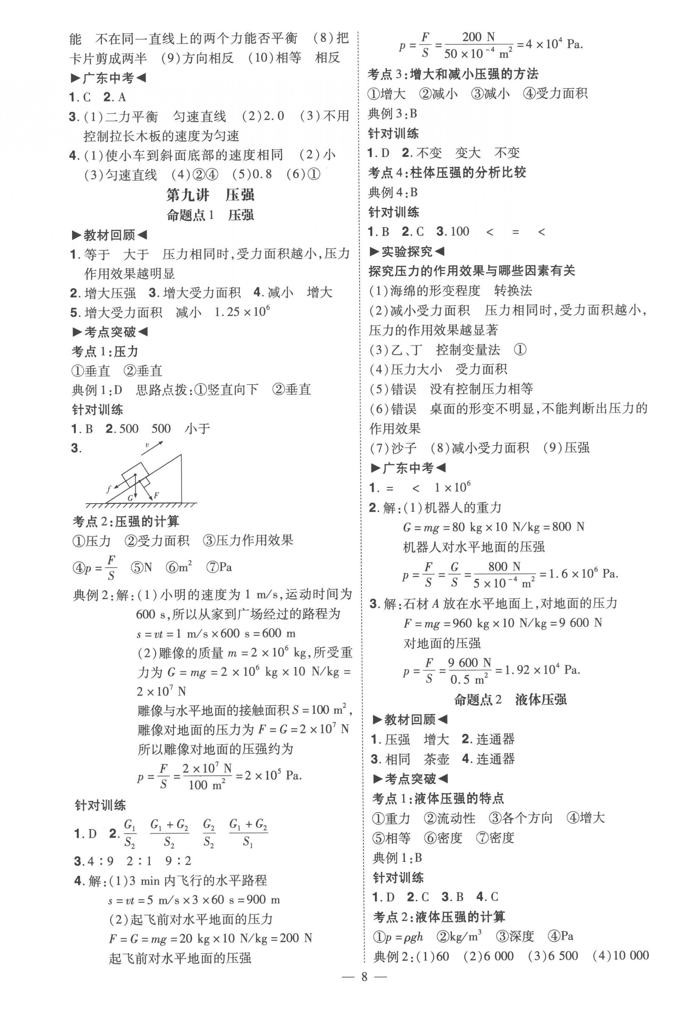 2023年中考冲刺物理广东专版 第8页