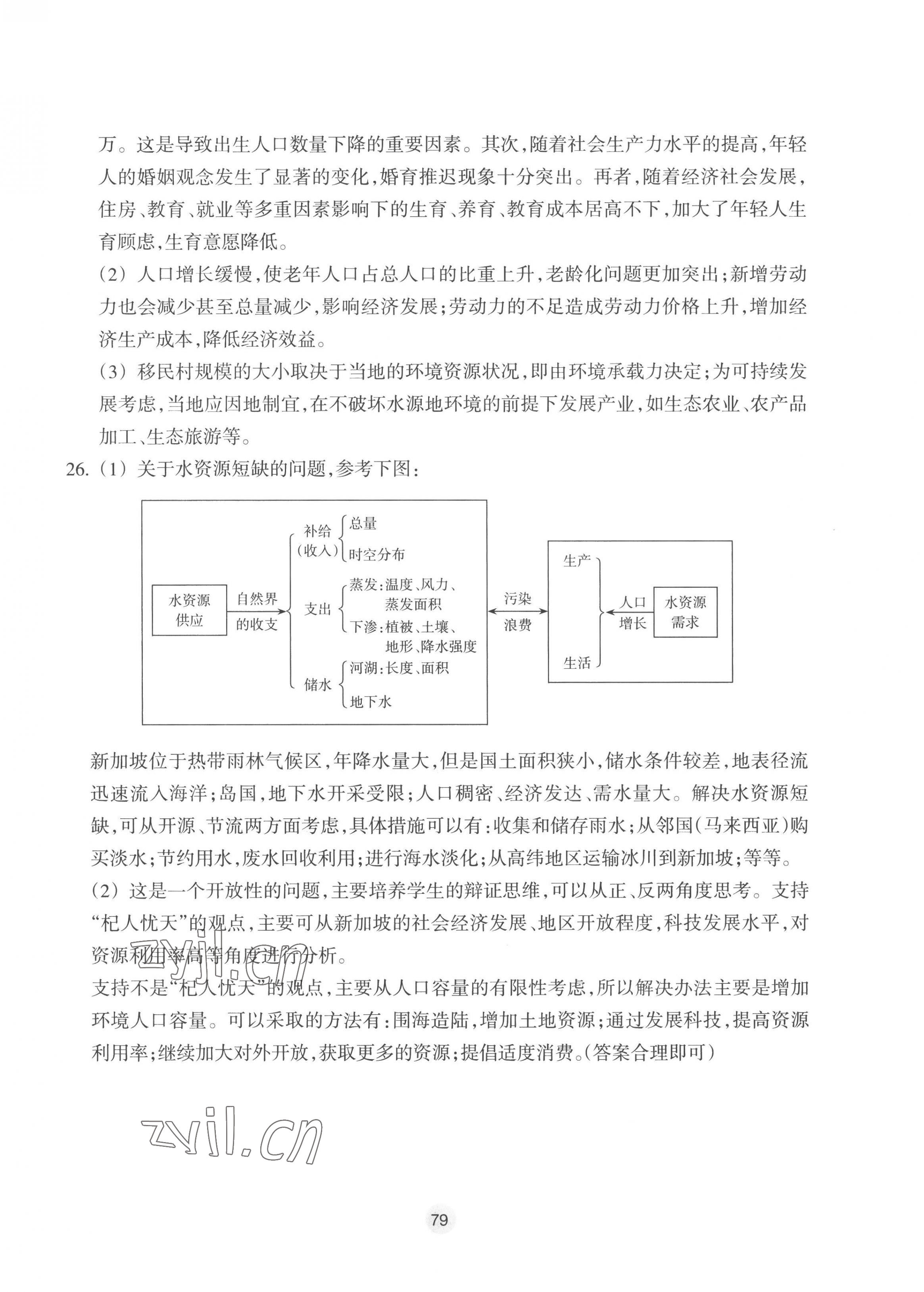 2023年作業(yè)本浙江教育出版社高中地理必修第二冊(cè)湘教版 第7頁