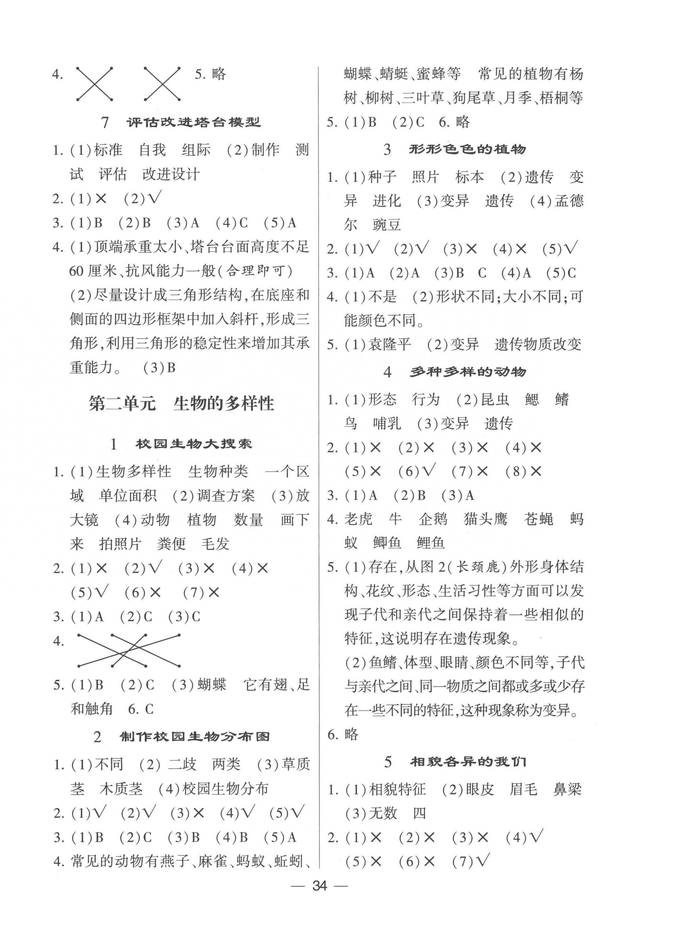 2023年經(jīng)綸學(xué)典棒棒堂六年級科學(xué)下冊教科版 第2頁