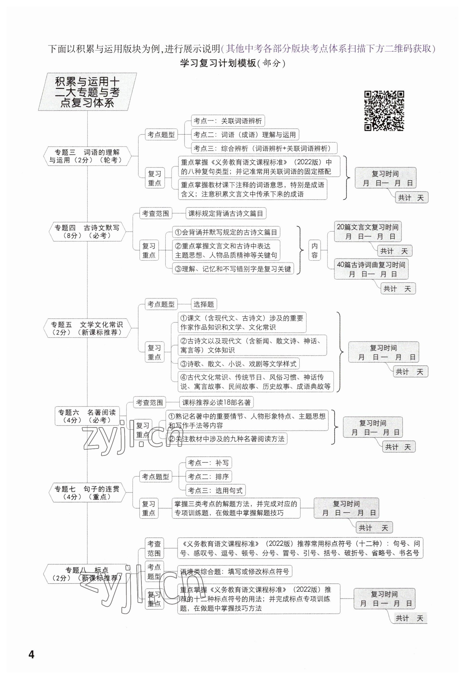 2023年鼎成中考精准提分语文河南专版 参考答案第4页