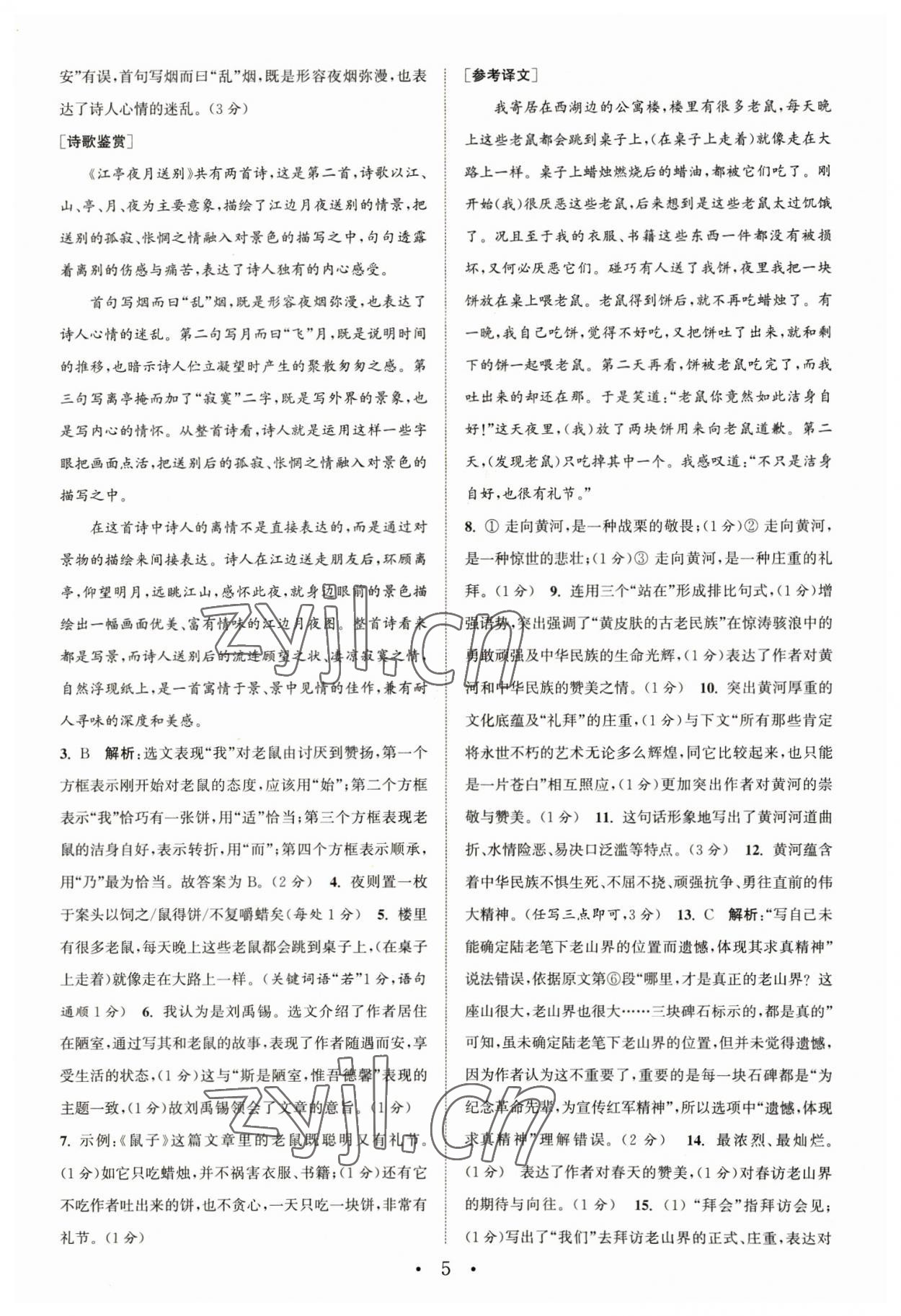 2023年通城學(xué)典組合訓(xùn)練七年級(jí)語(yǔ)文下冊(cè)人教版蘇州專版 第5頁(yè)