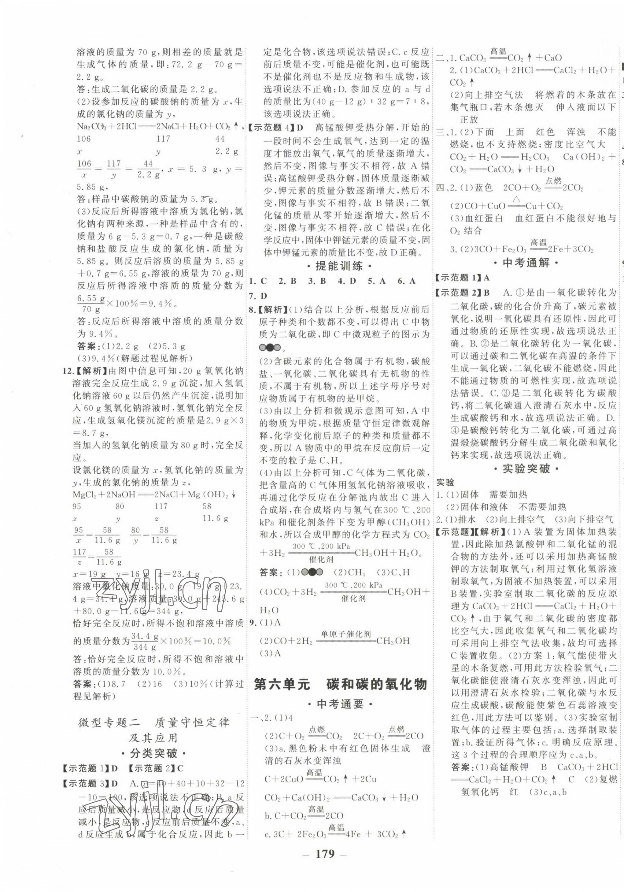 2023年中考通甘肃省中考复习指导与测试化学人教版 第7页