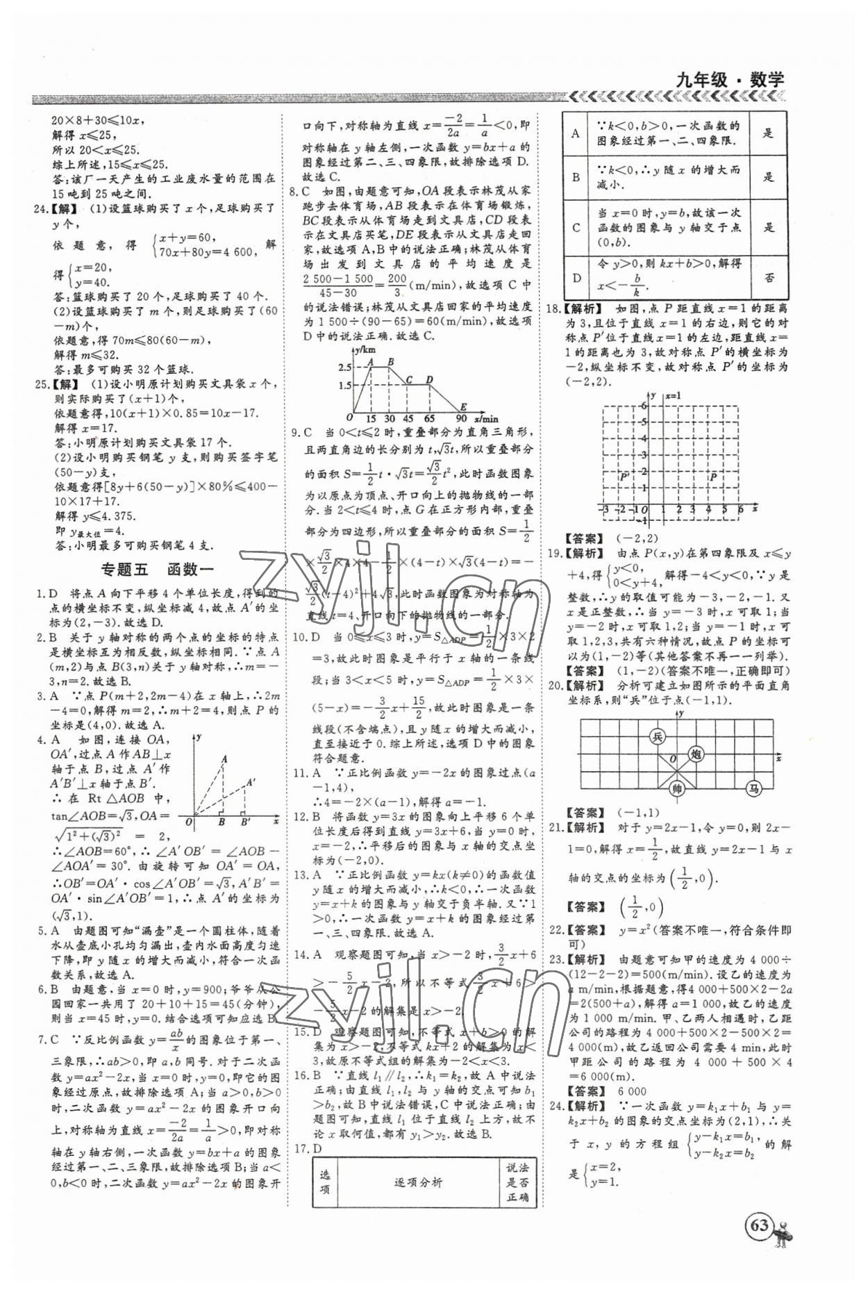 2023年假期沖冠云南大學出版社九年級數(shù)學 第3頁