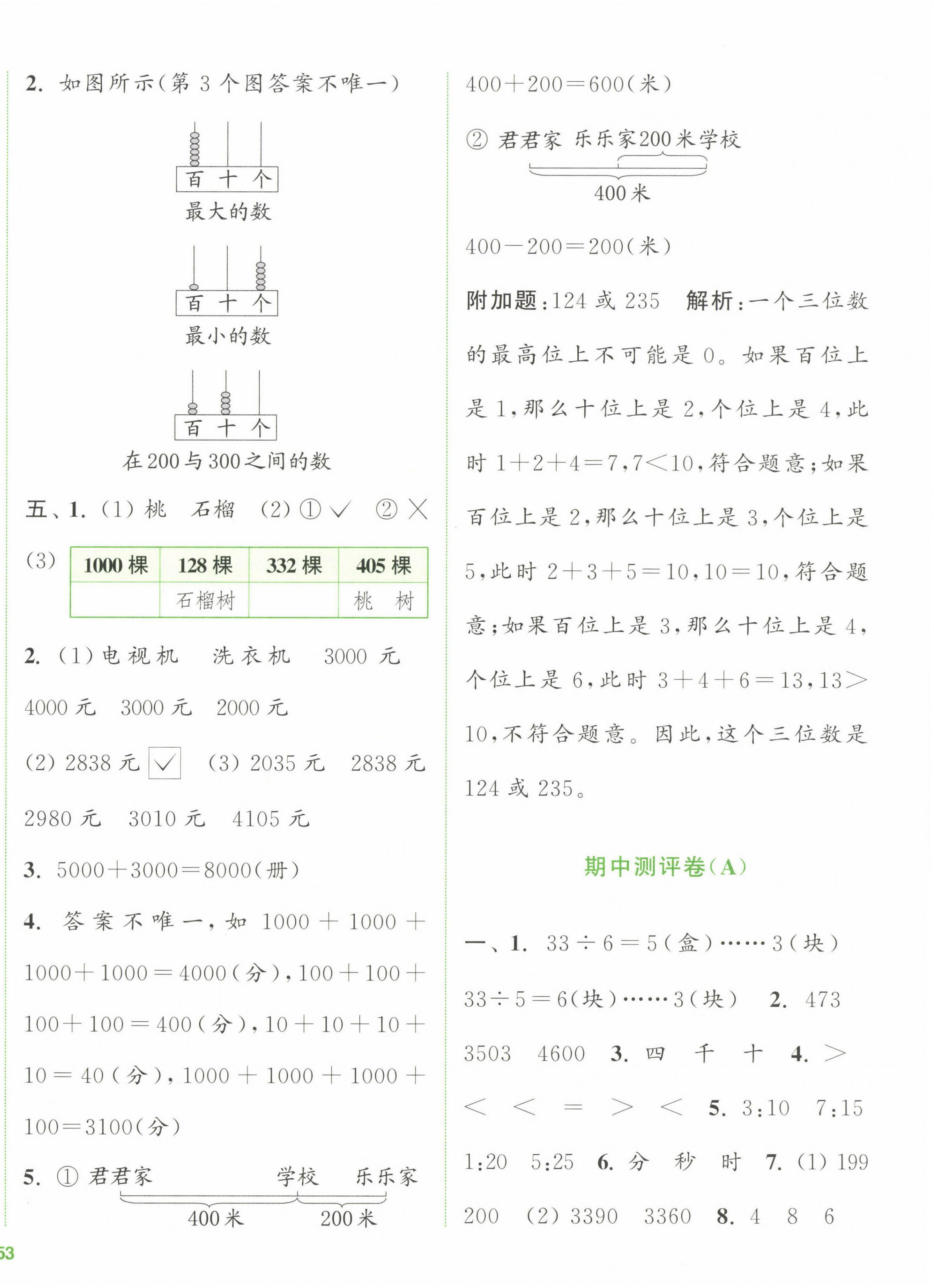 2023年通城學(xué)典全程測(cè)評(píng)卷二年級(jí)數(shù)學(xué)下冊(cè)蘇教版江蘇專版 第6頁