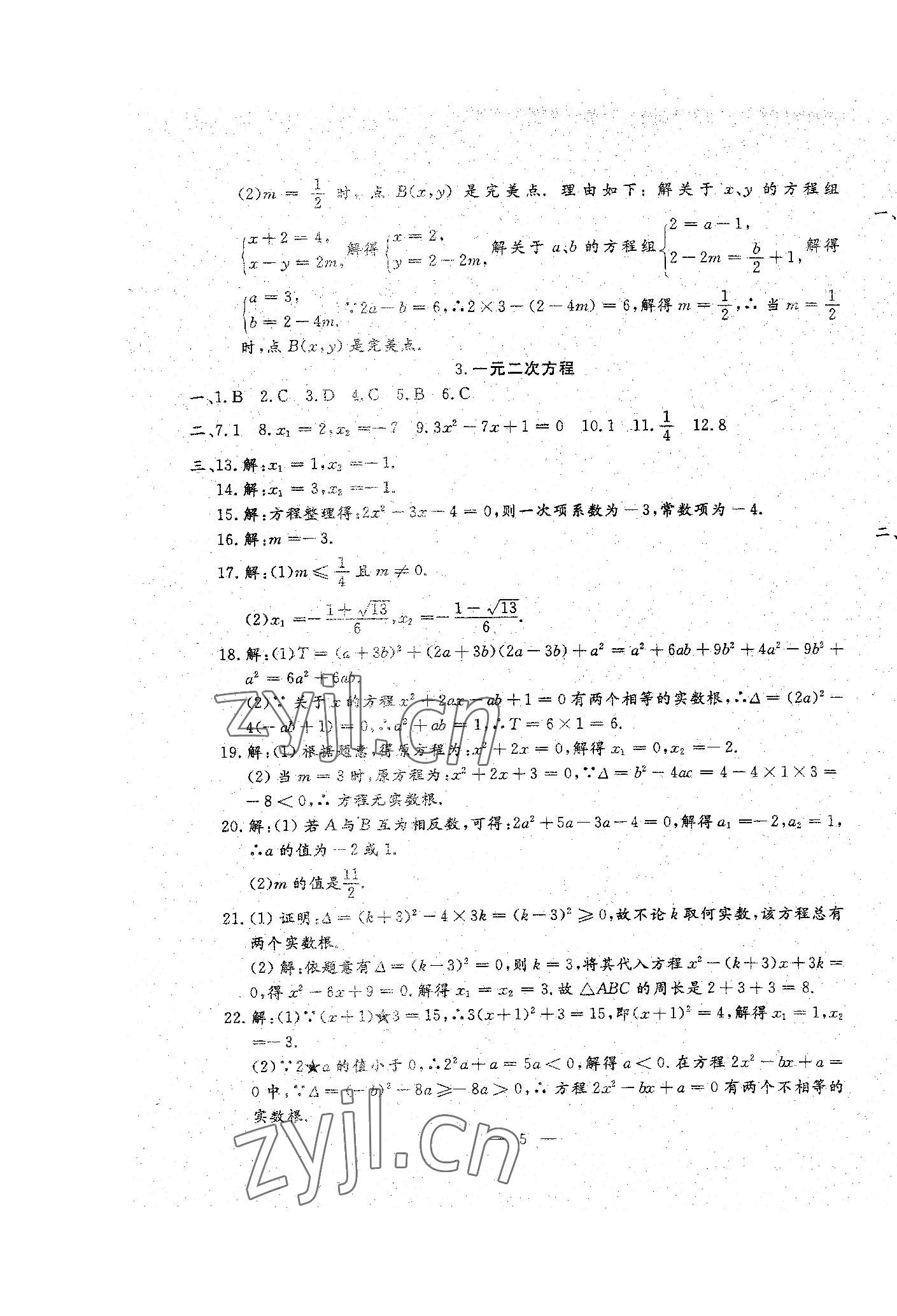2023年文曲星中考总复习数学人教版 第5页