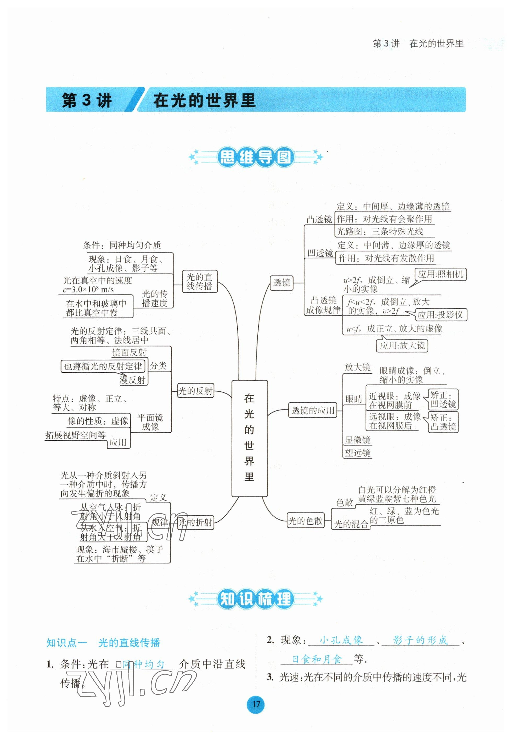 2023年中考6加1物理教科版达州专版 参考答案第17页