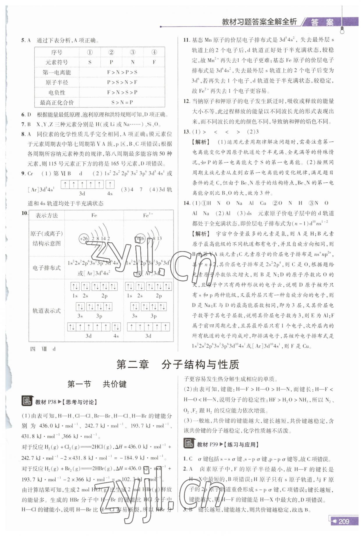 2023年教材课本高中化学选择性必修2人教版 第3页