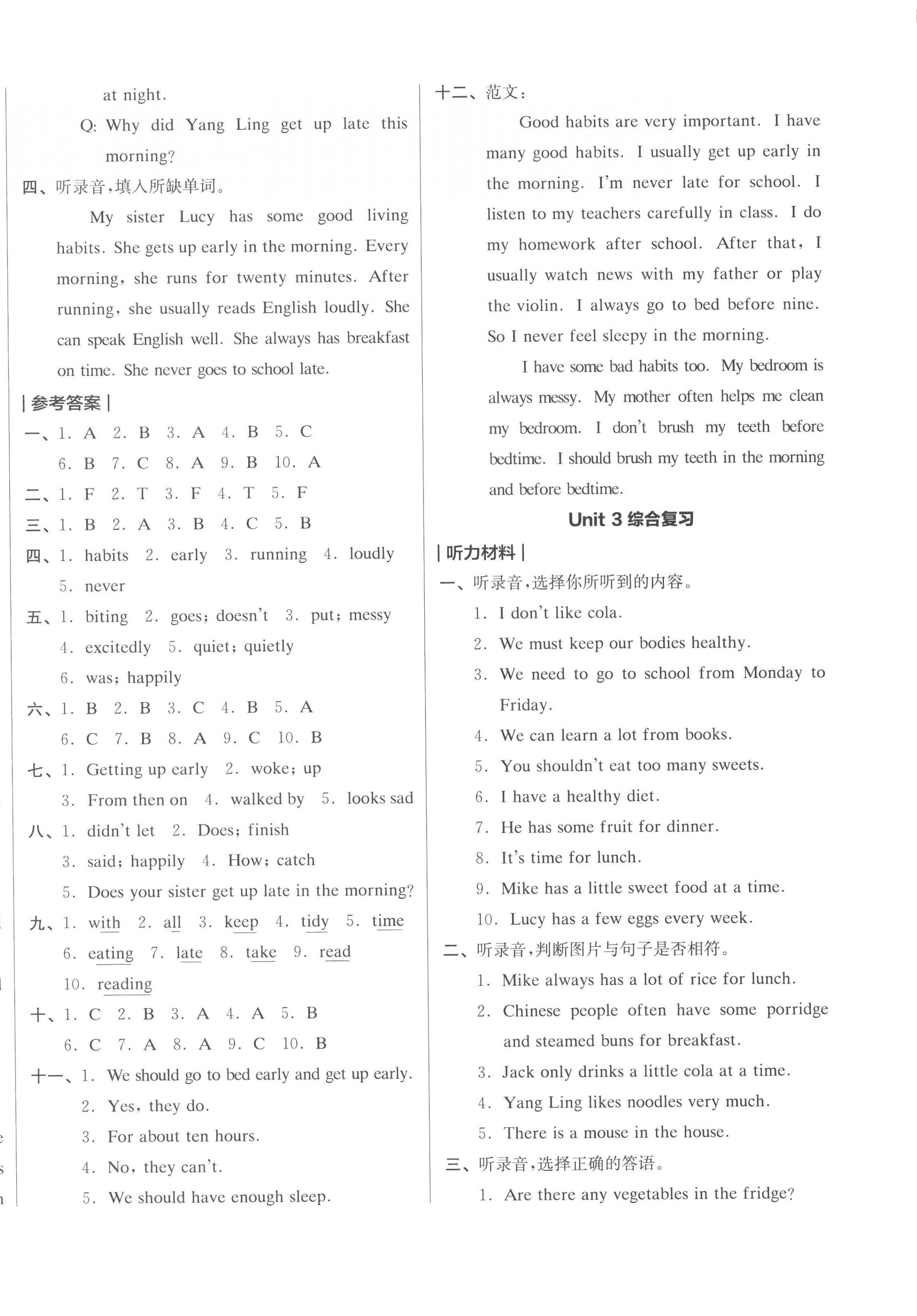 2023年全品小復(fù)習(xí)六年級英語下冊譯林版 第4頁