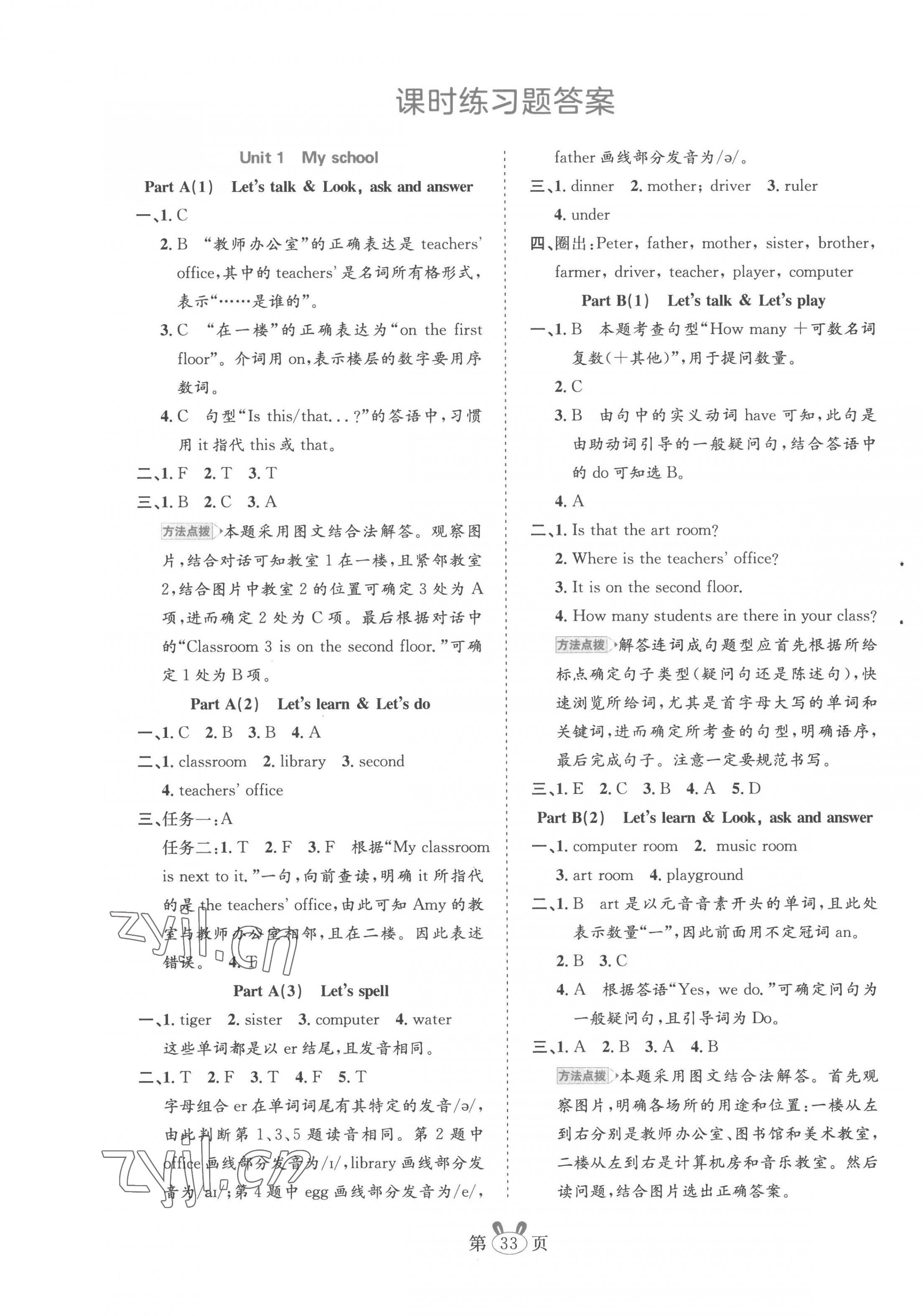 2023年訓練達人四年級英語下冊人教版 第1頁