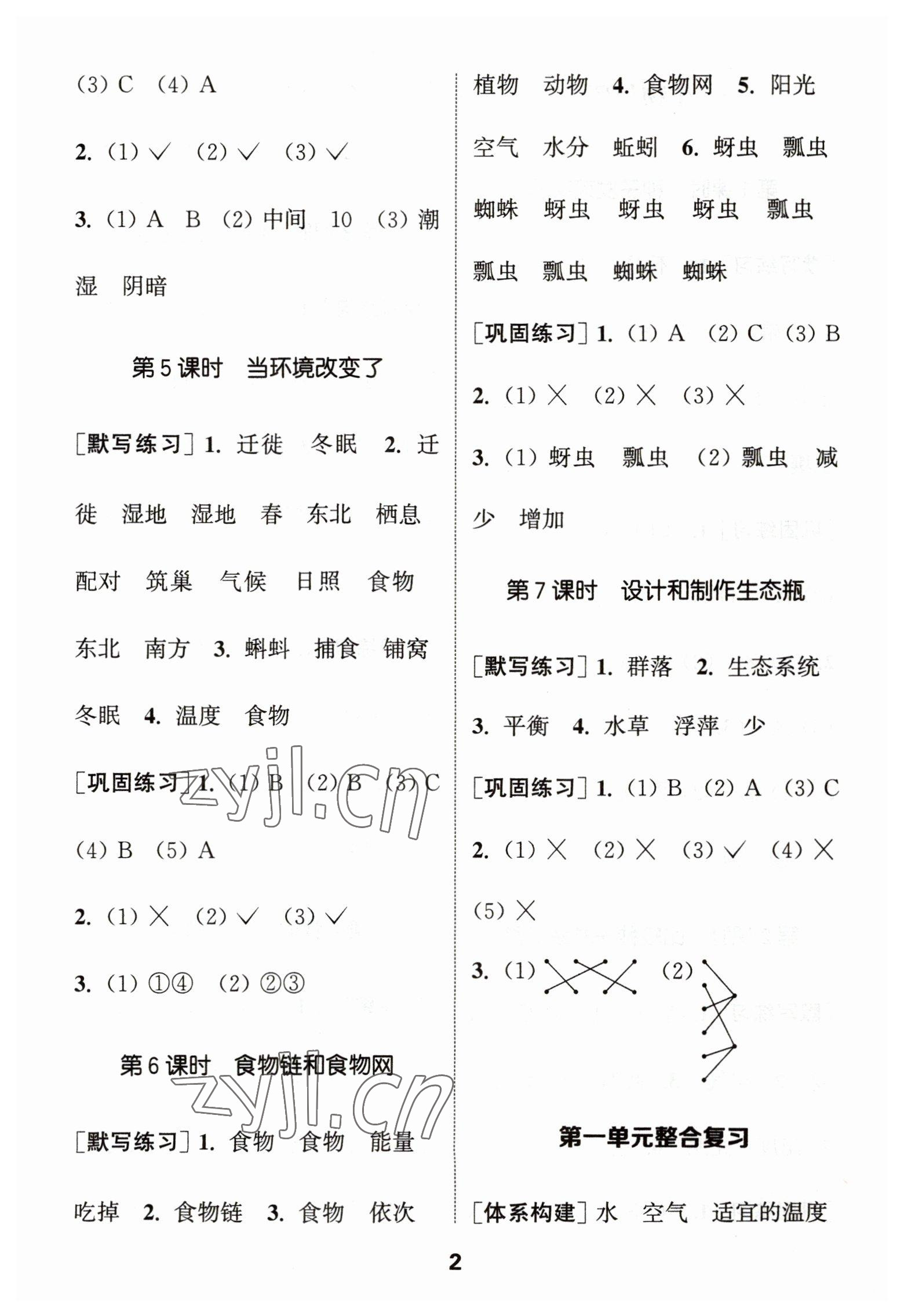 2023年通城學(xué)典默寫能手五年級科學(xué)下冊教科版 第2頁