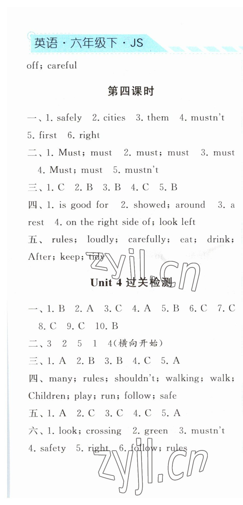 2023年经纶学典课时作业六年级英语下册译林版 第13页