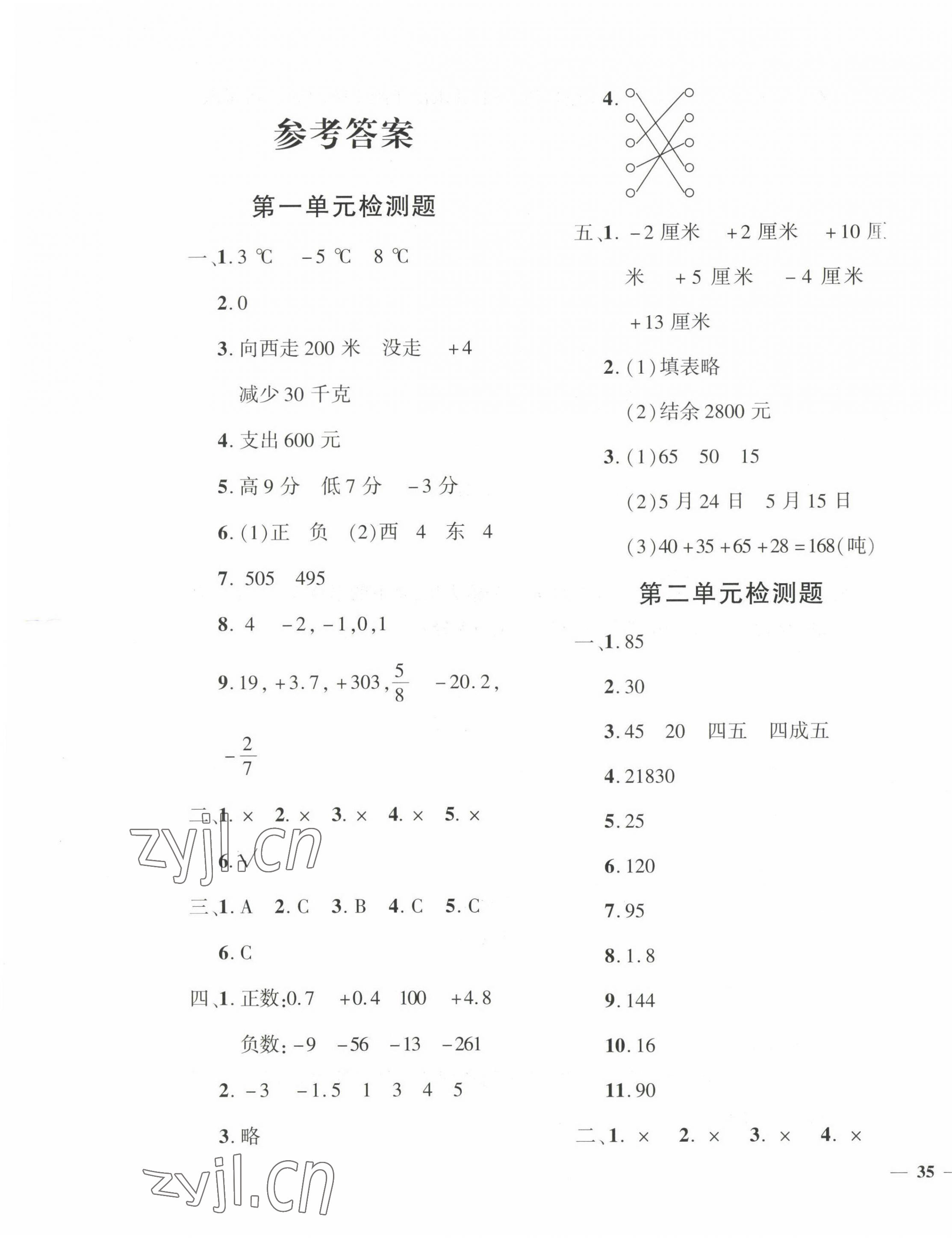 2023年黄冈360度定制密卷六年级数学下册人教版 第1页