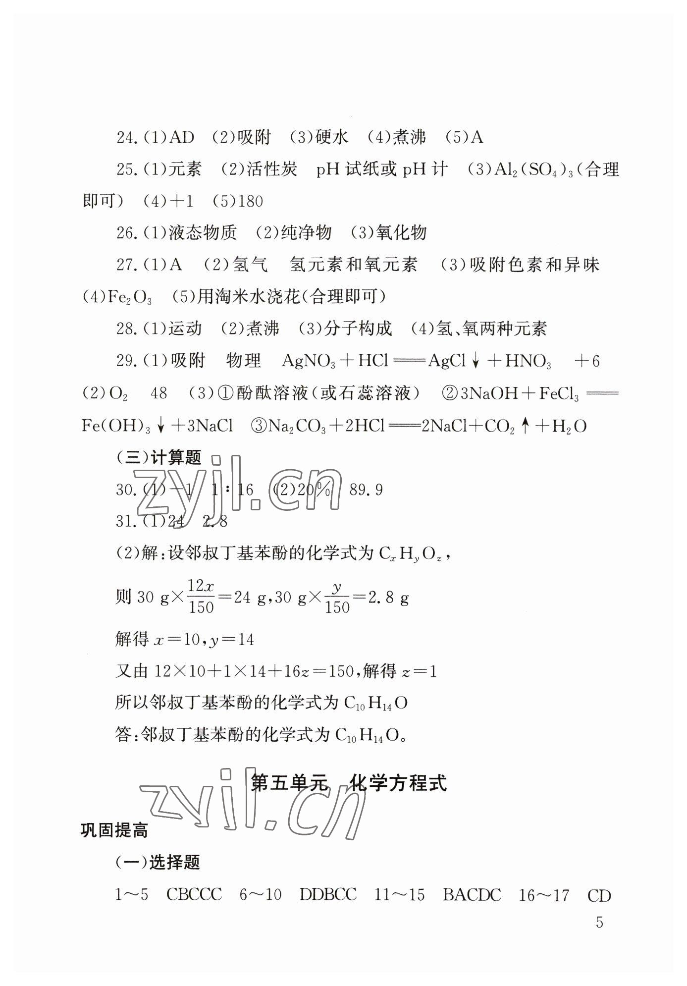 2023年剑指中考化学郴州专版 第5页