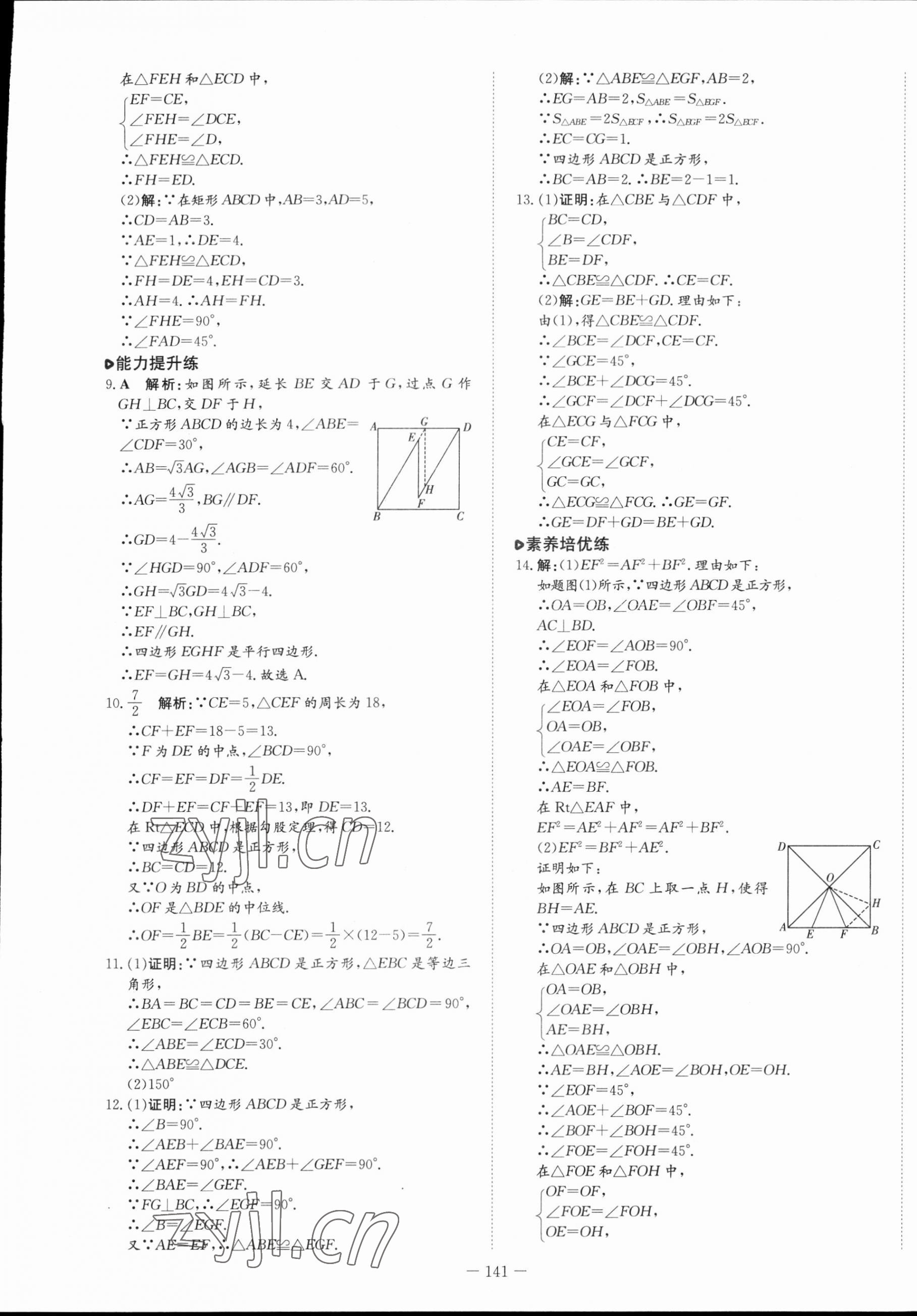 2023年練案八年級(jí)數(shù)學(xué)下冊(cè)魯教版54制 第9頁(yè)