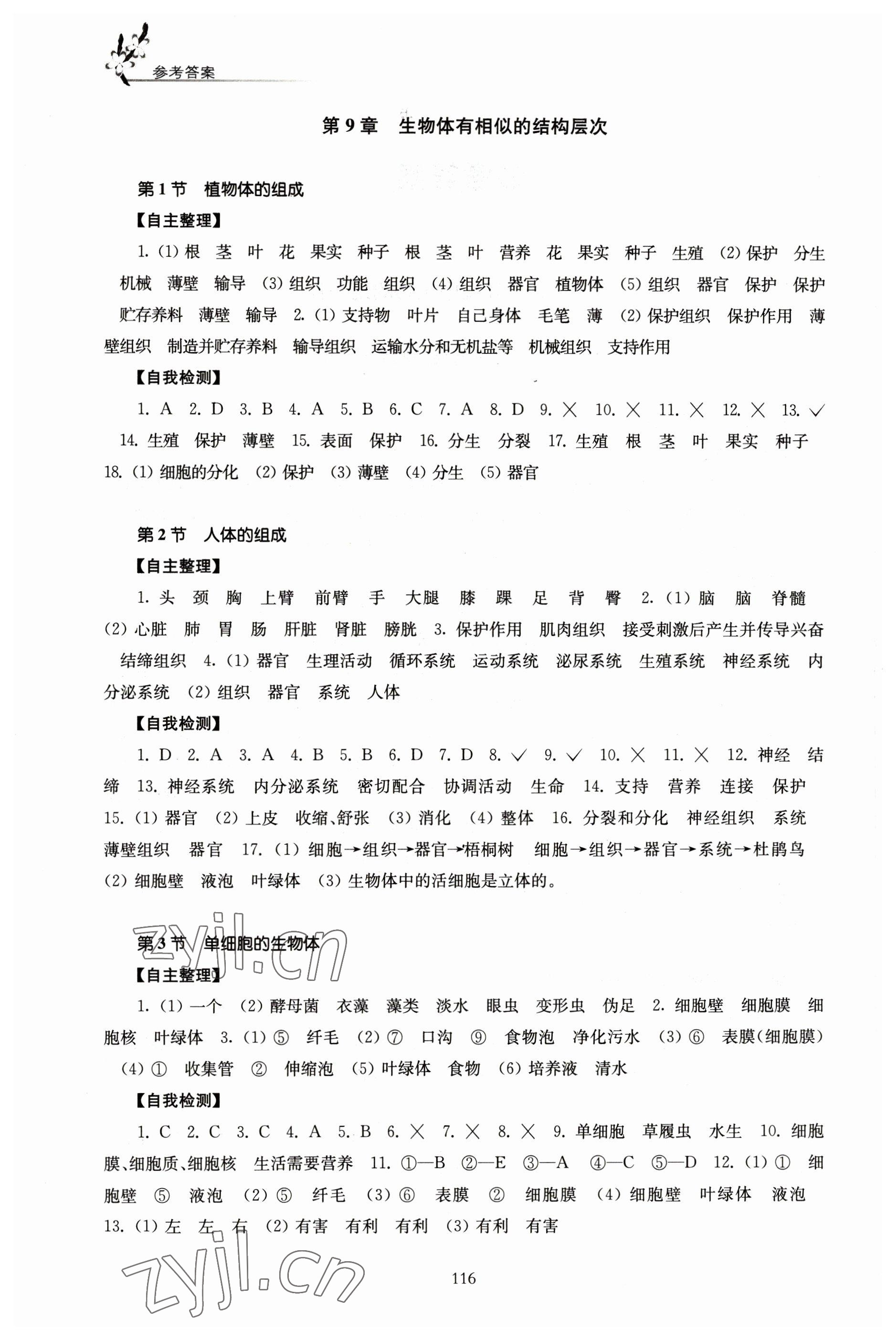 2023年学习与评价江苏教育出版社七年级生物下册苏科版 第2页