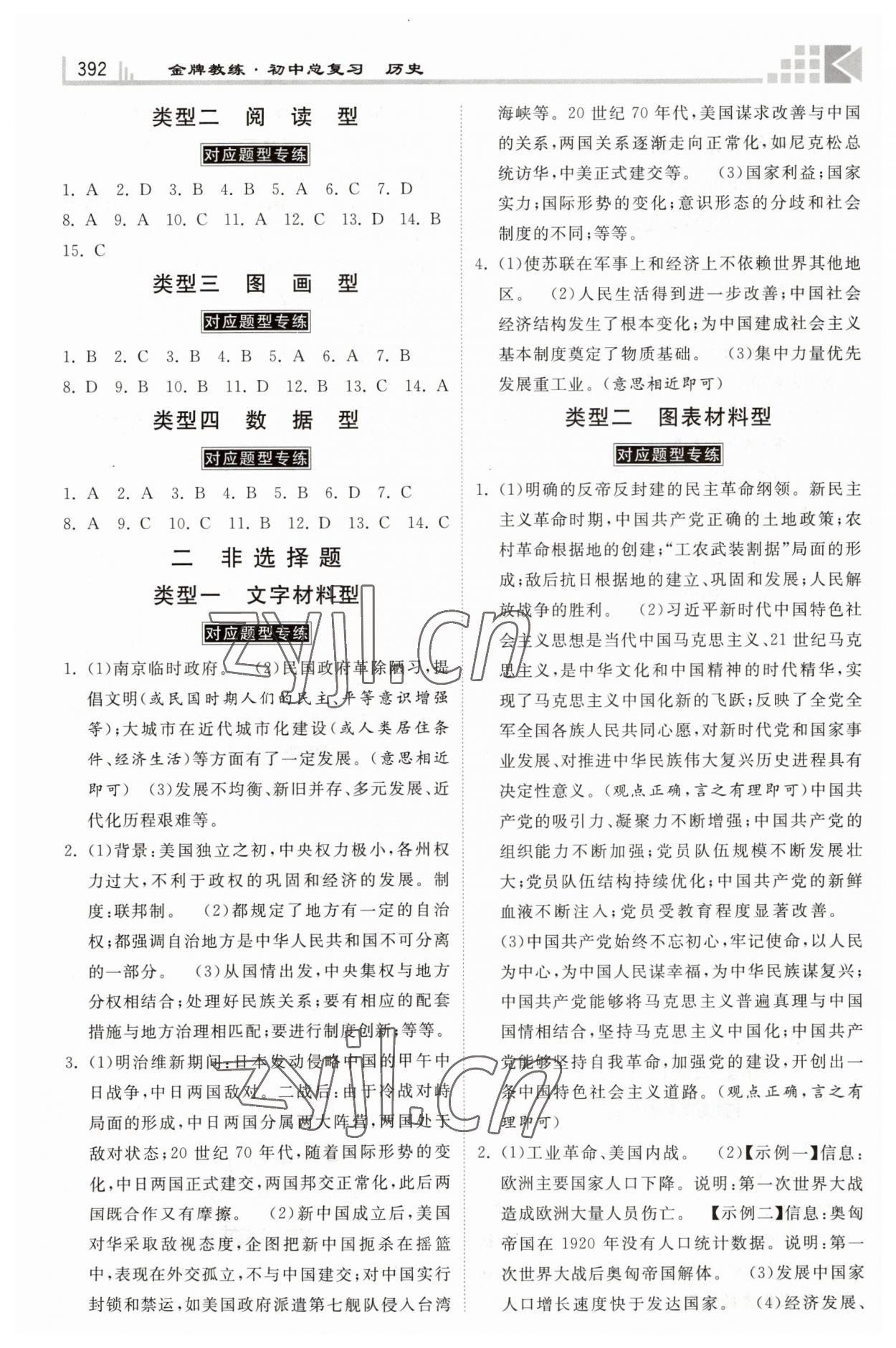 2023年金牌教练赢在燕赵初中总复习历史河北专用 第4页