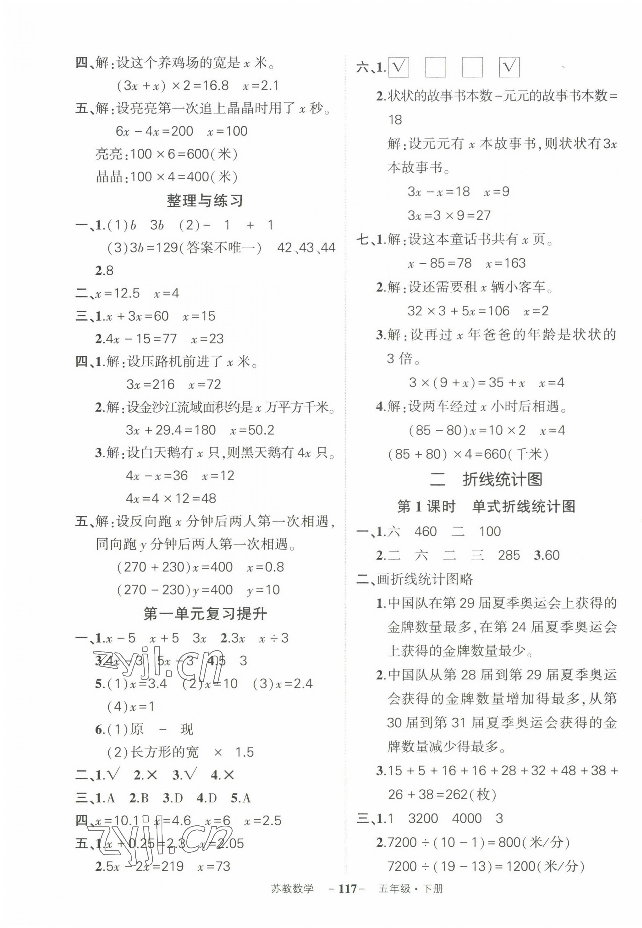 2023年?duì)钤刹怕穭?chuàng)優(yōu)作業(yè)100分五年級(jí)數(shù)學(xué)下冊(cè)蘇教版 參考答案第3頁(yè)