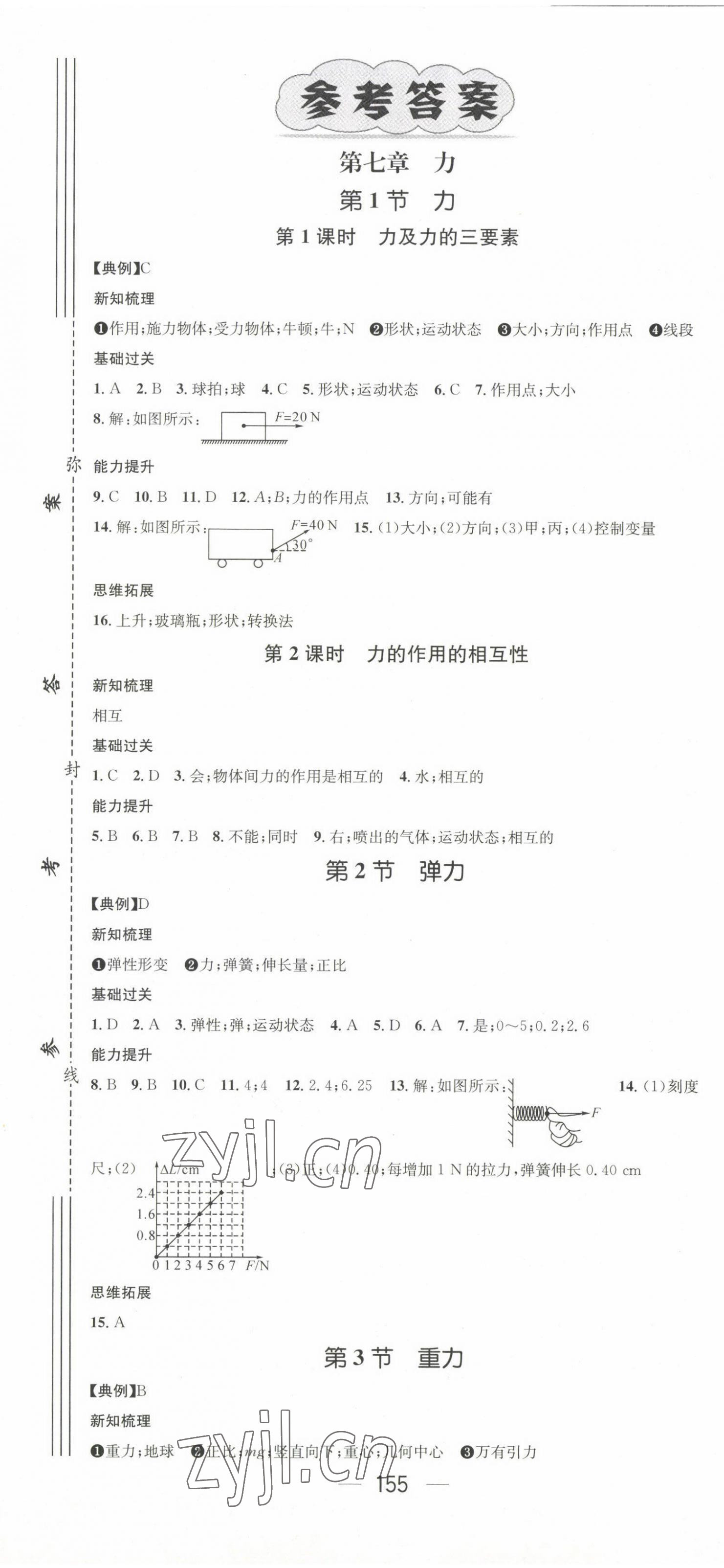 2023年名师测控八年级物理下册人教版云南专版 第1页