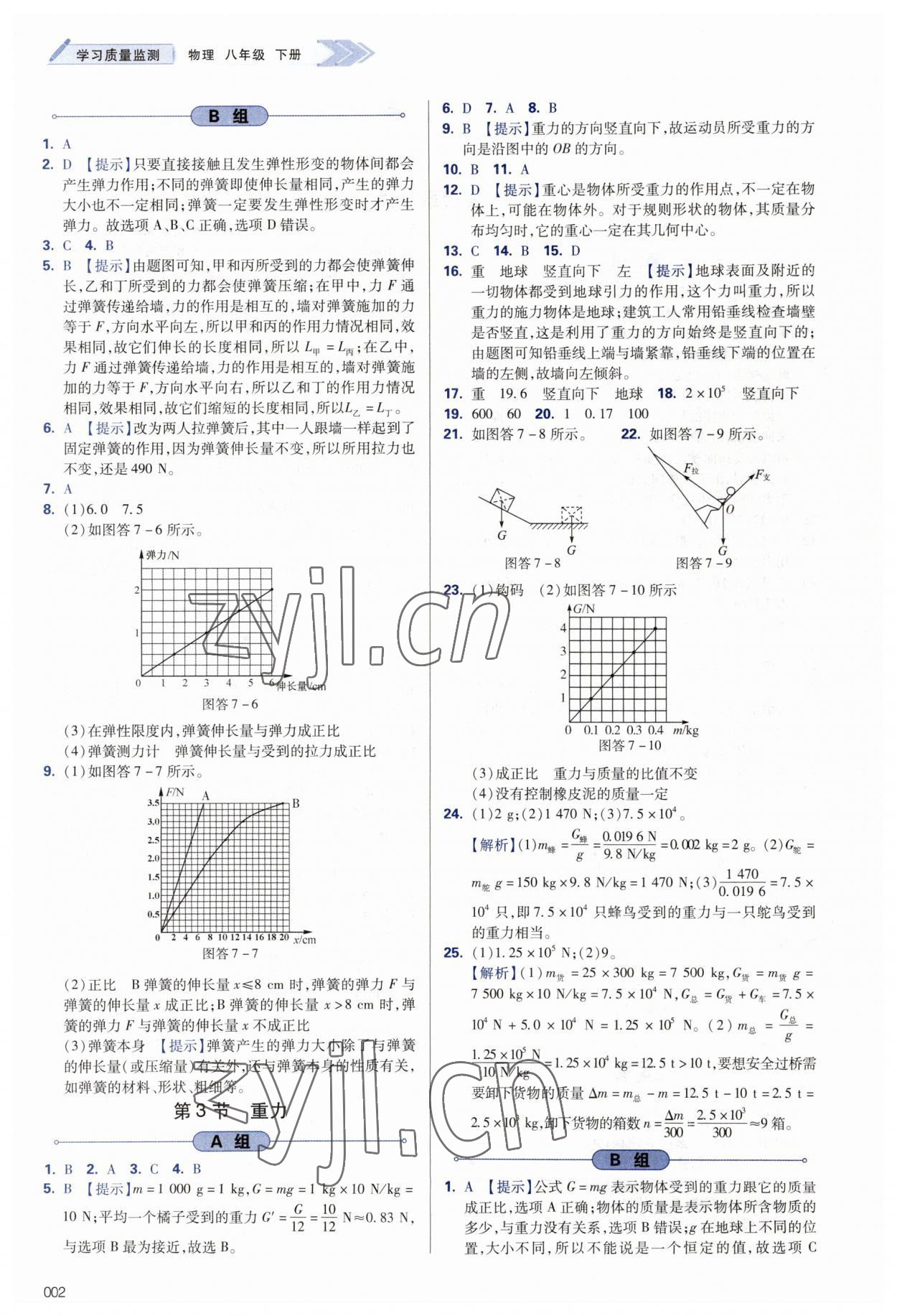 2023年學(xué)習(xí)質(zhì)量監(jiān)測八年級(jí)物理下冊人教版 第2頁