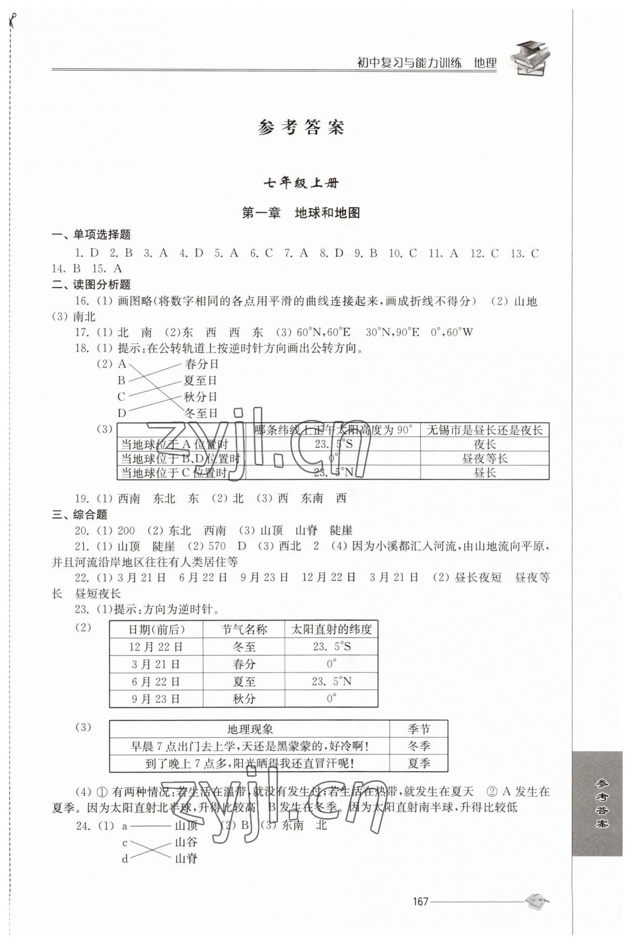 2023年初中復(fù)習(xí)與能力訓(xùn)練中考地理 第1頁