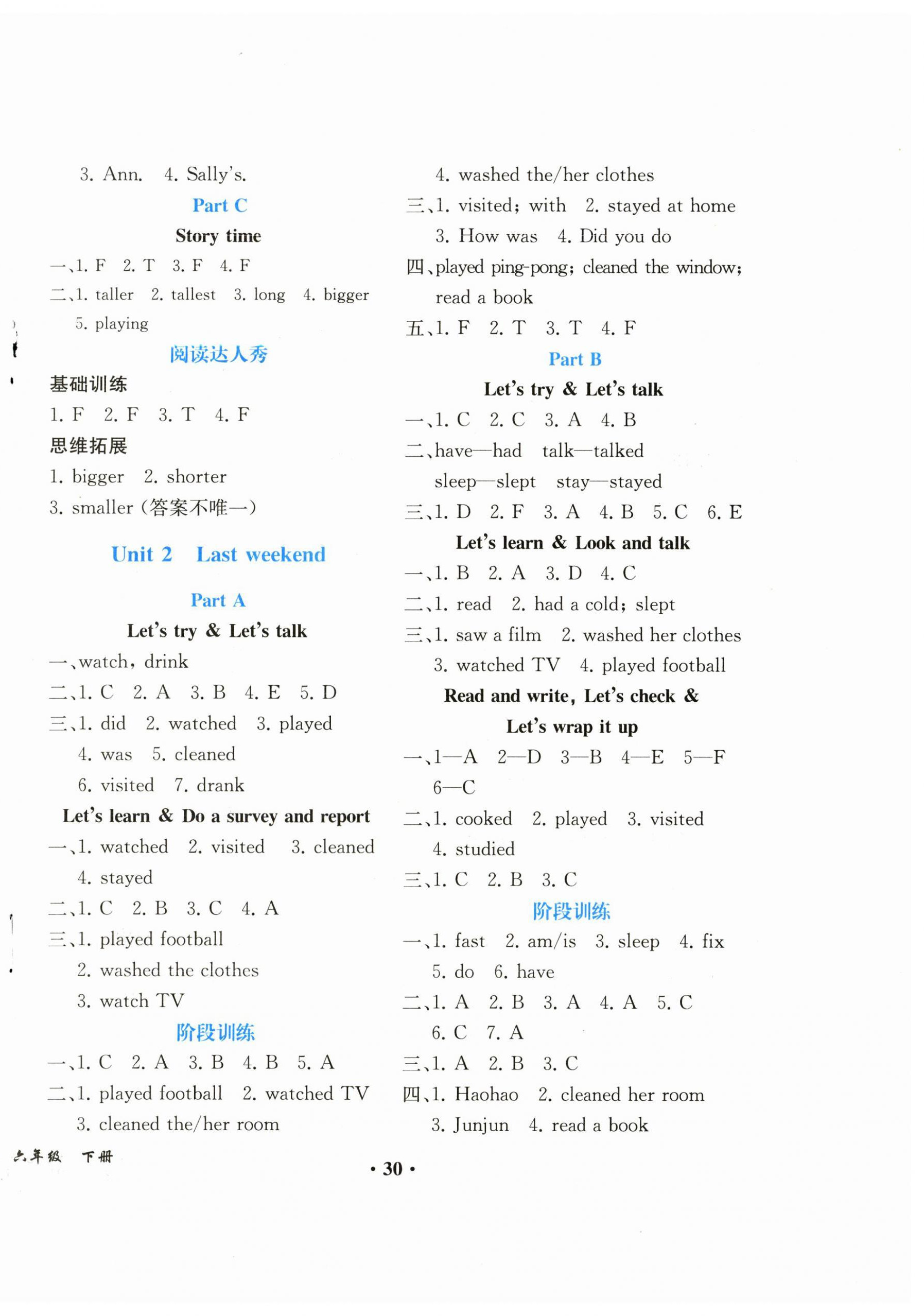 2023年胜券在握同步解析与测评六年级英语下册人教版重庆专版 第2页