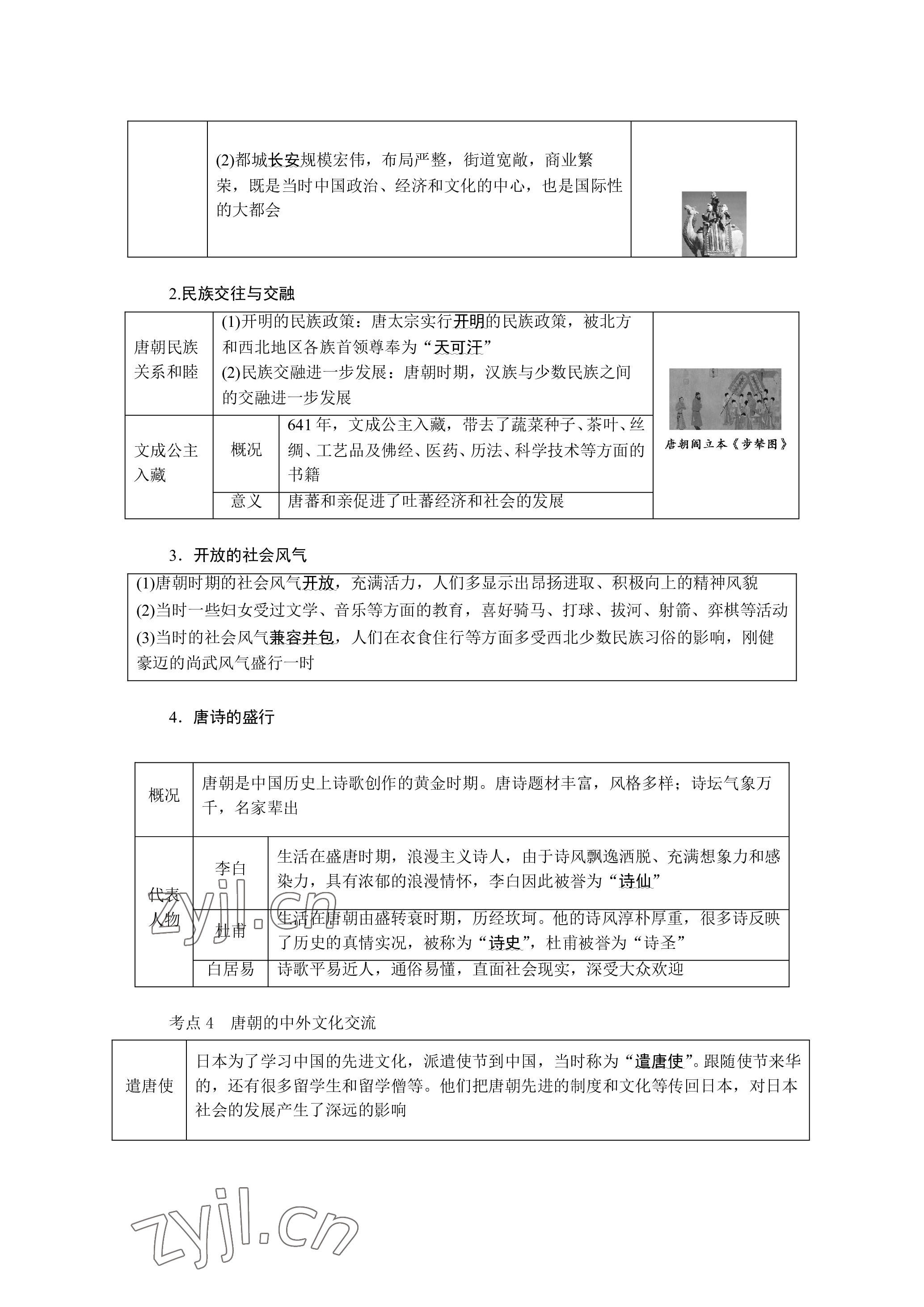 2023年晨光全优同步指导训练与检测历史 参考答案第36页