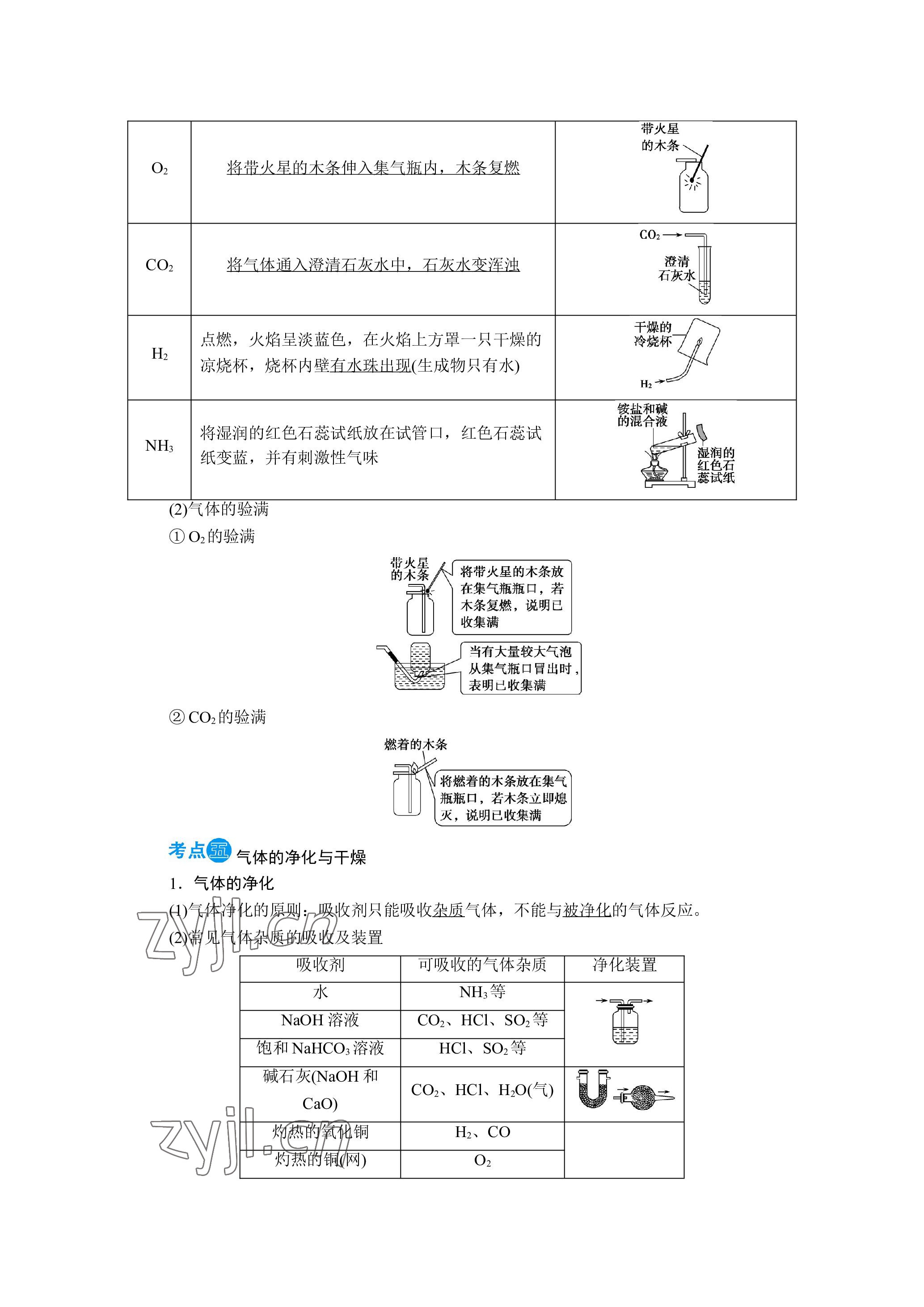 2023年晨光全优同步指导训练与检测化学 参考答案第25页