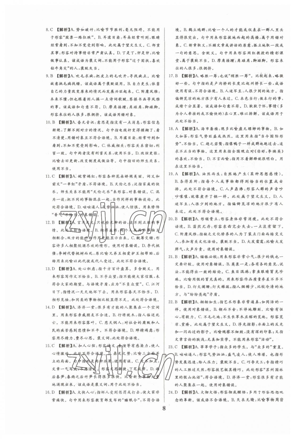 2023年一本到位语文中考广州专版 第8页