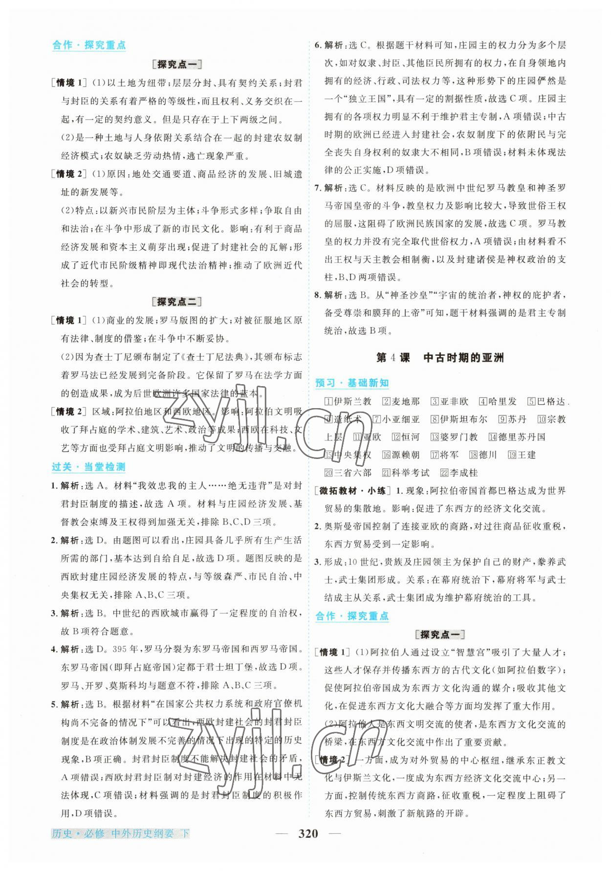 2023年高中新坐標(biāo)同步練習(xí)歷史下冊人教版 第4頁