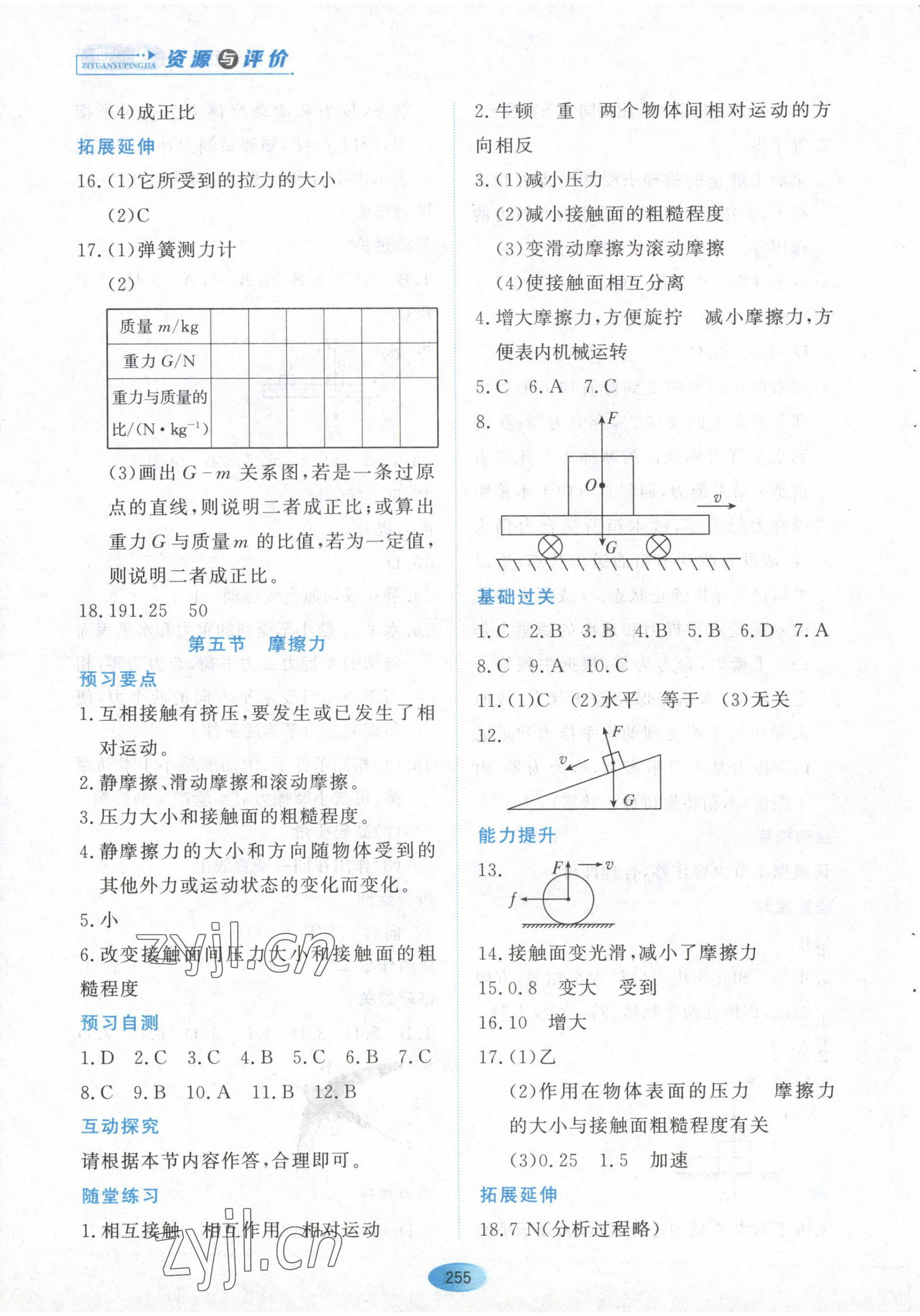 2023年资源与评价黑龙江教育出版社八年级物理下册教科版 第5页