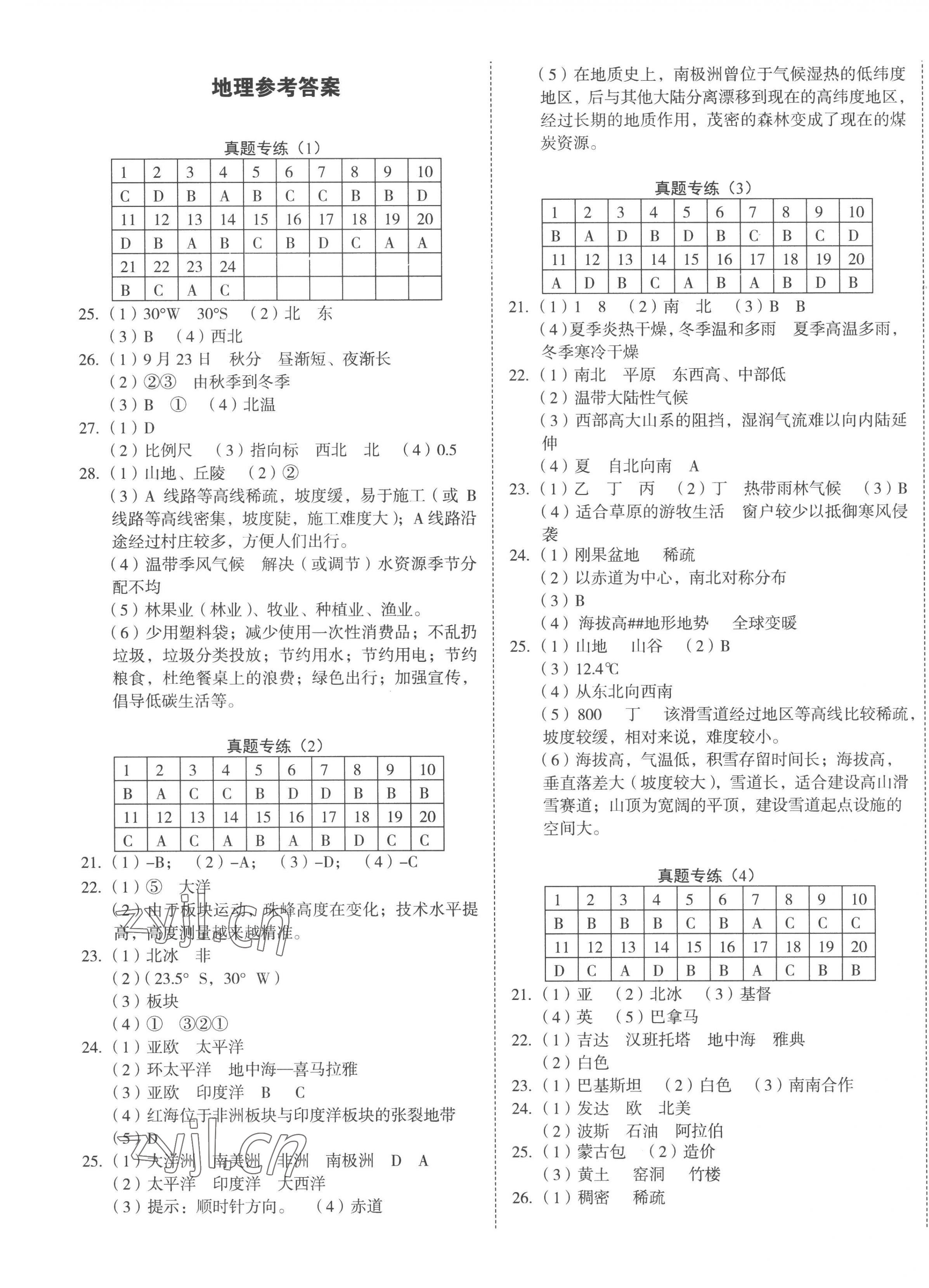 2023年河南省中考試題精編地理河南專(zhuān)版 第1頁(yè)