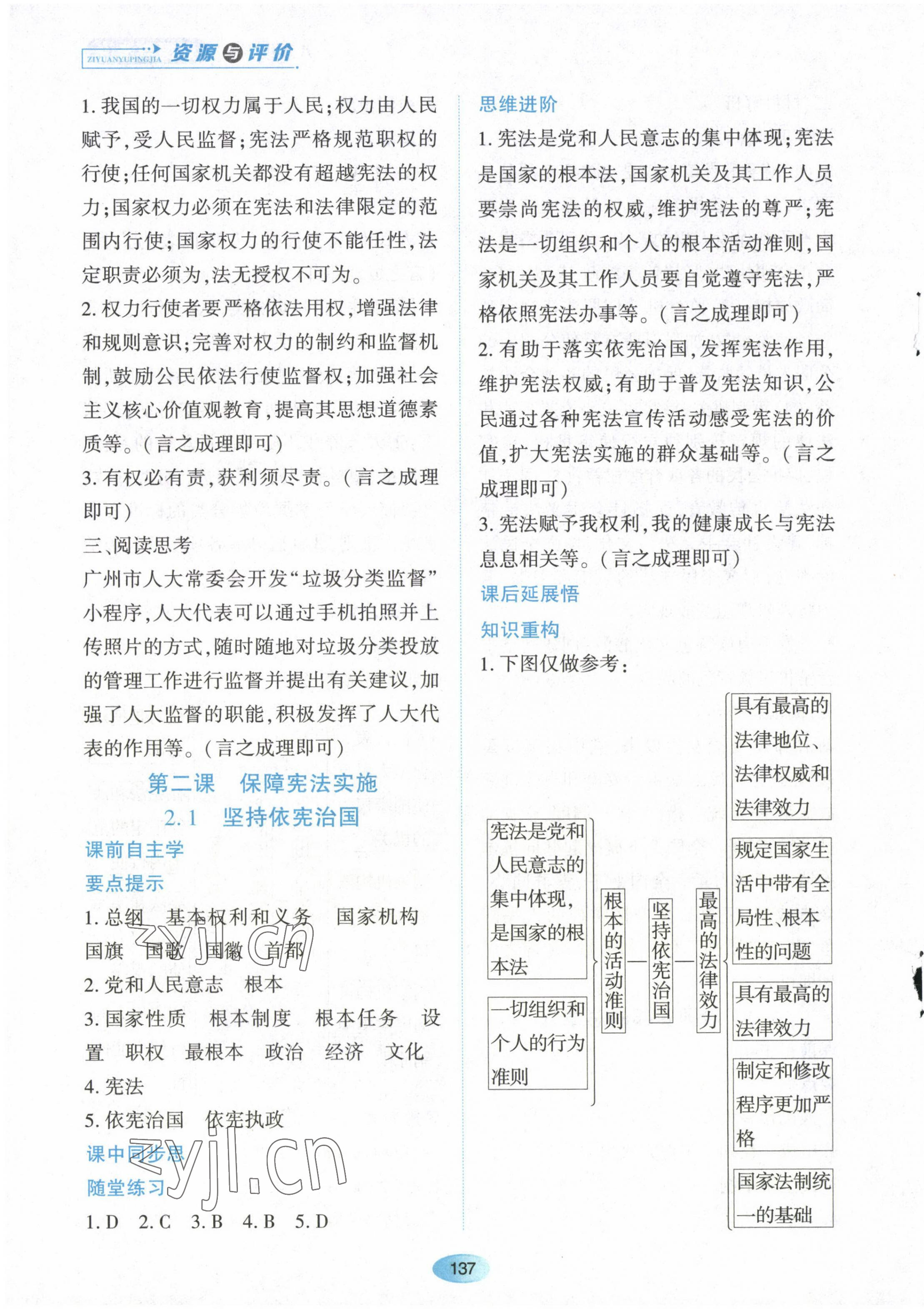 2023年资源与评价黑龙江教育出版社八年级道德与法治下册人教版 第3页