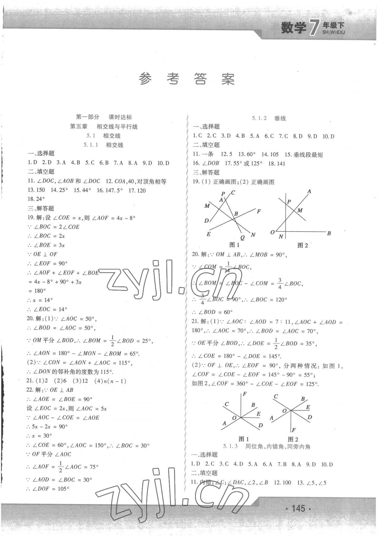 2023年精析巧练七年级数学下册人教版 第1页