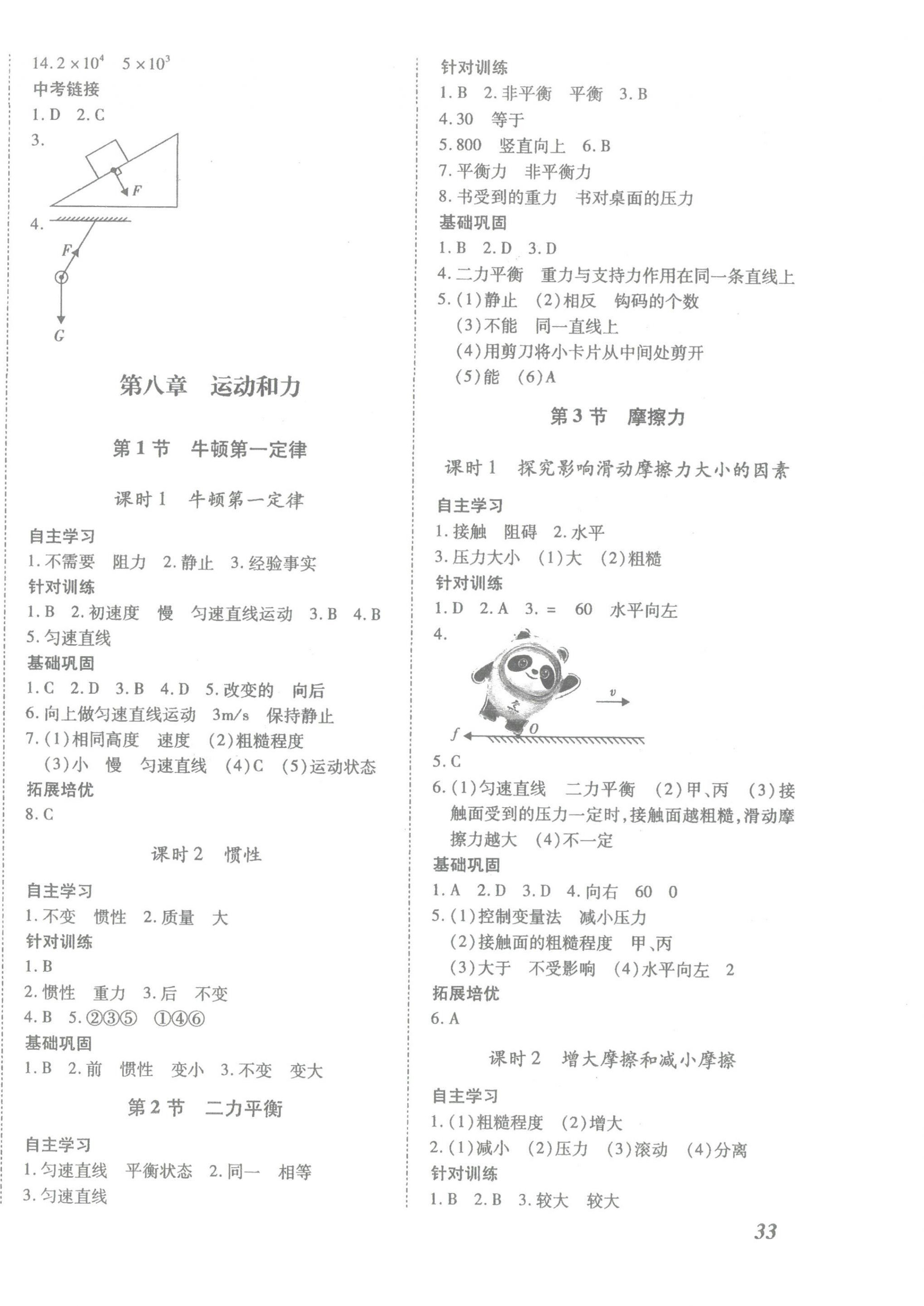 2023年本土攻略八年級物理下冊人教版 第2頁