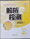 2023年河南省初中学业水平考试解析与检测语文下册