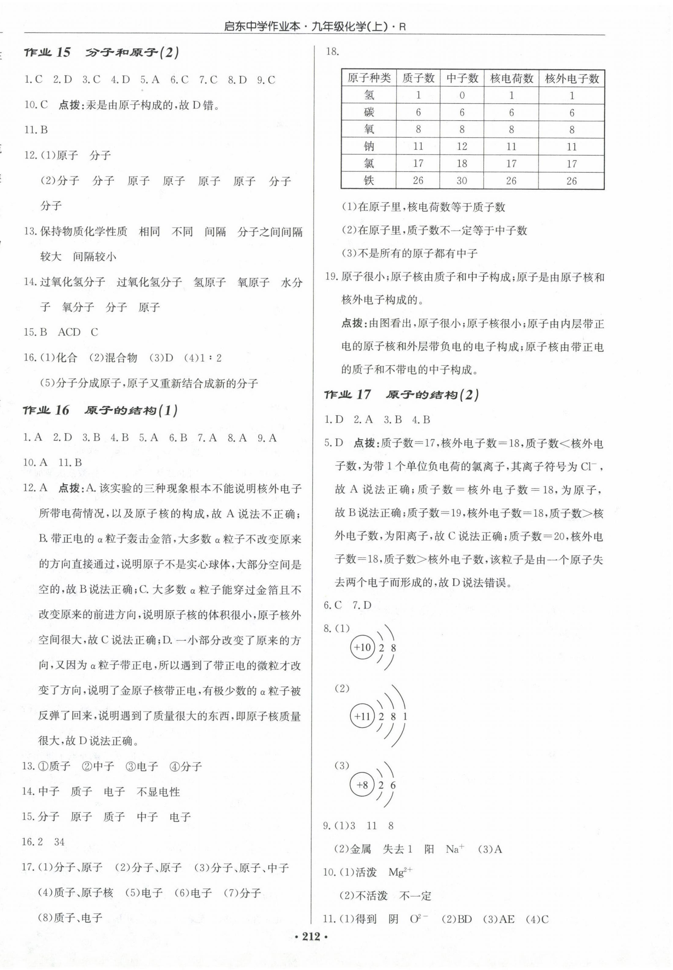 2023年啟東中學(xué)作業(yè)本九年級(jí)化學(xué)上冊(cè)人教版 第6頁(yè)