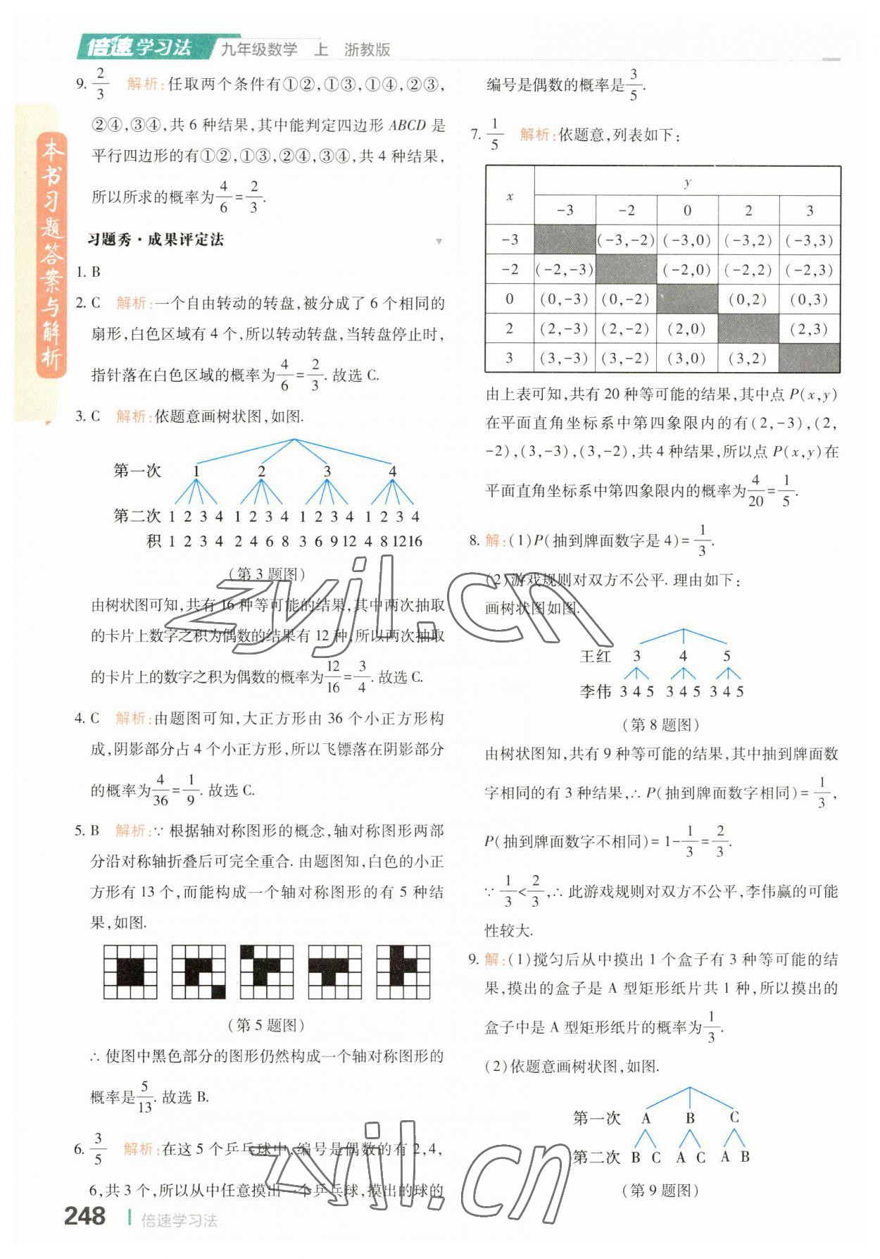 2023年倍速学习法九年级数学上册浙教版 第12页