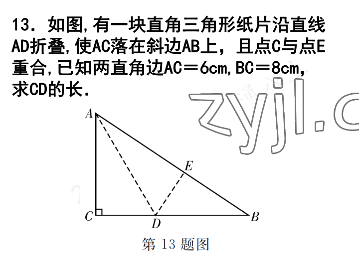 2023年一本通武汉出版社八年级数学上册北师大版 参考答案第14页