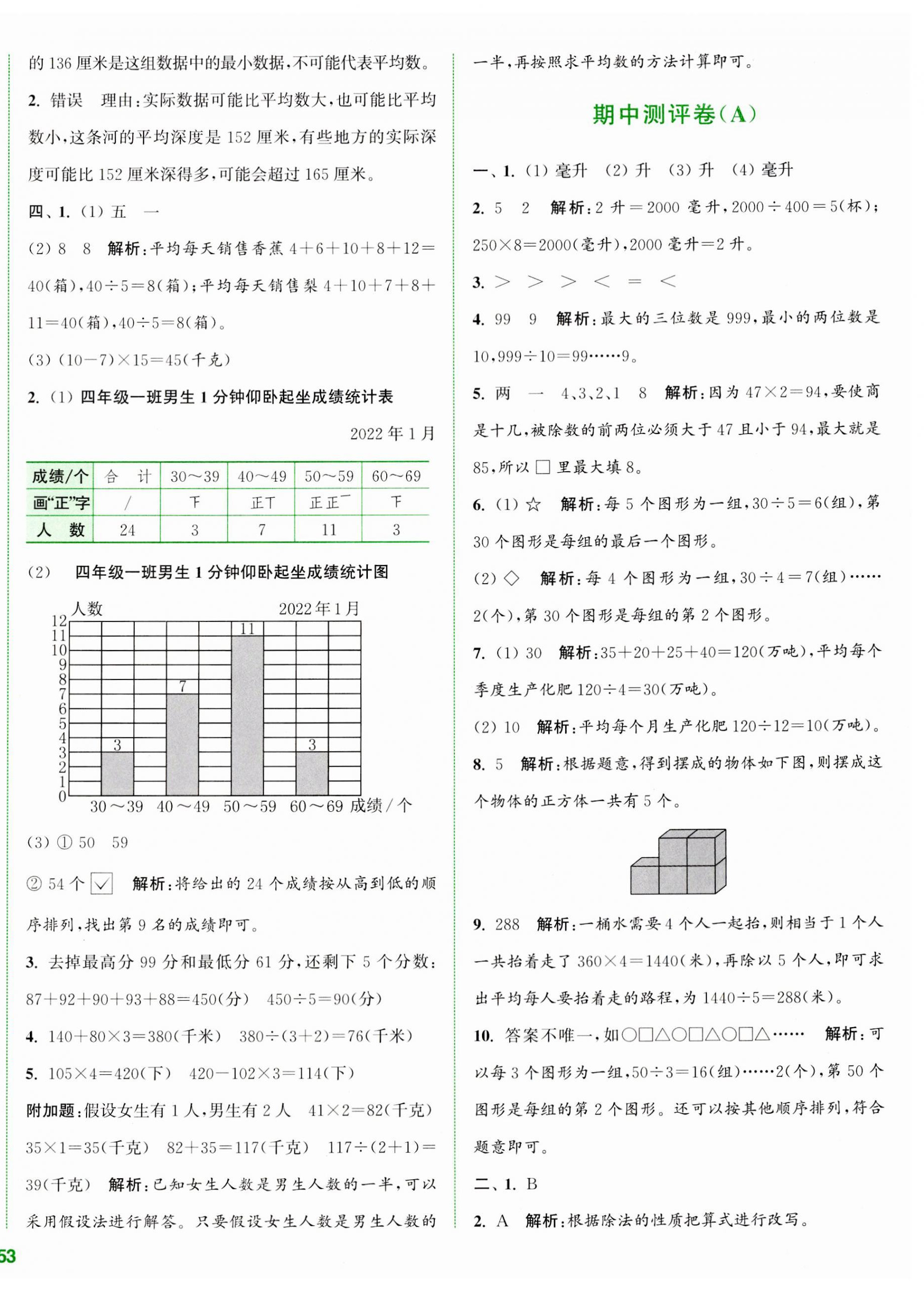 2023年通城學典全程測評卷四年級數(shù)學上冊蘇教版江蘇專版 第6頁